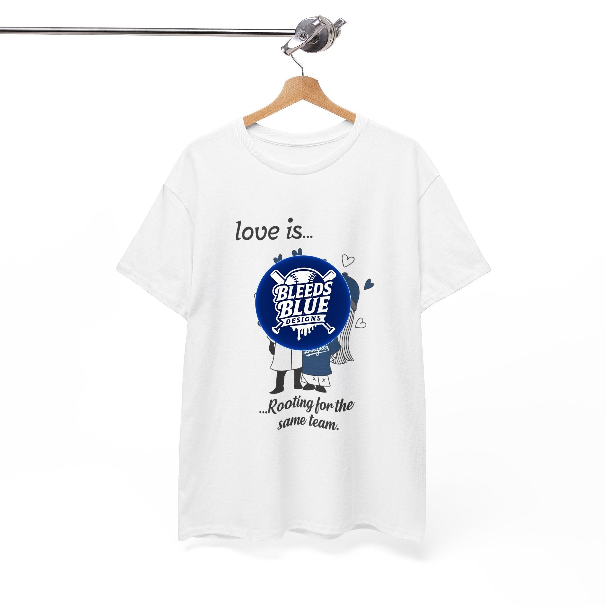 Halloween Spooky Couple Love Is Quote Tee Shirt - Unisex Heavy Cotton Casual Fit