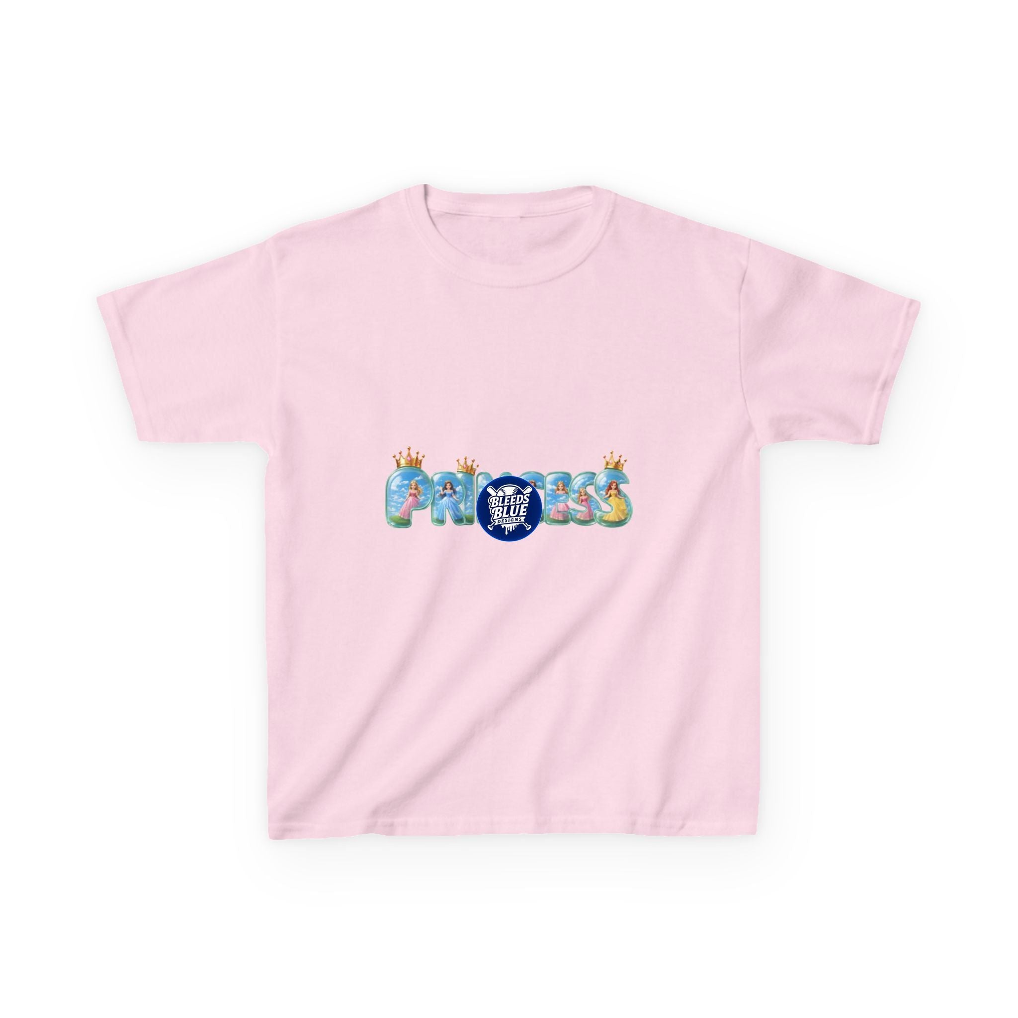 Kids 'Princess' Crown Graphic Tee — Cute Colorful Princess Shirt for Girls