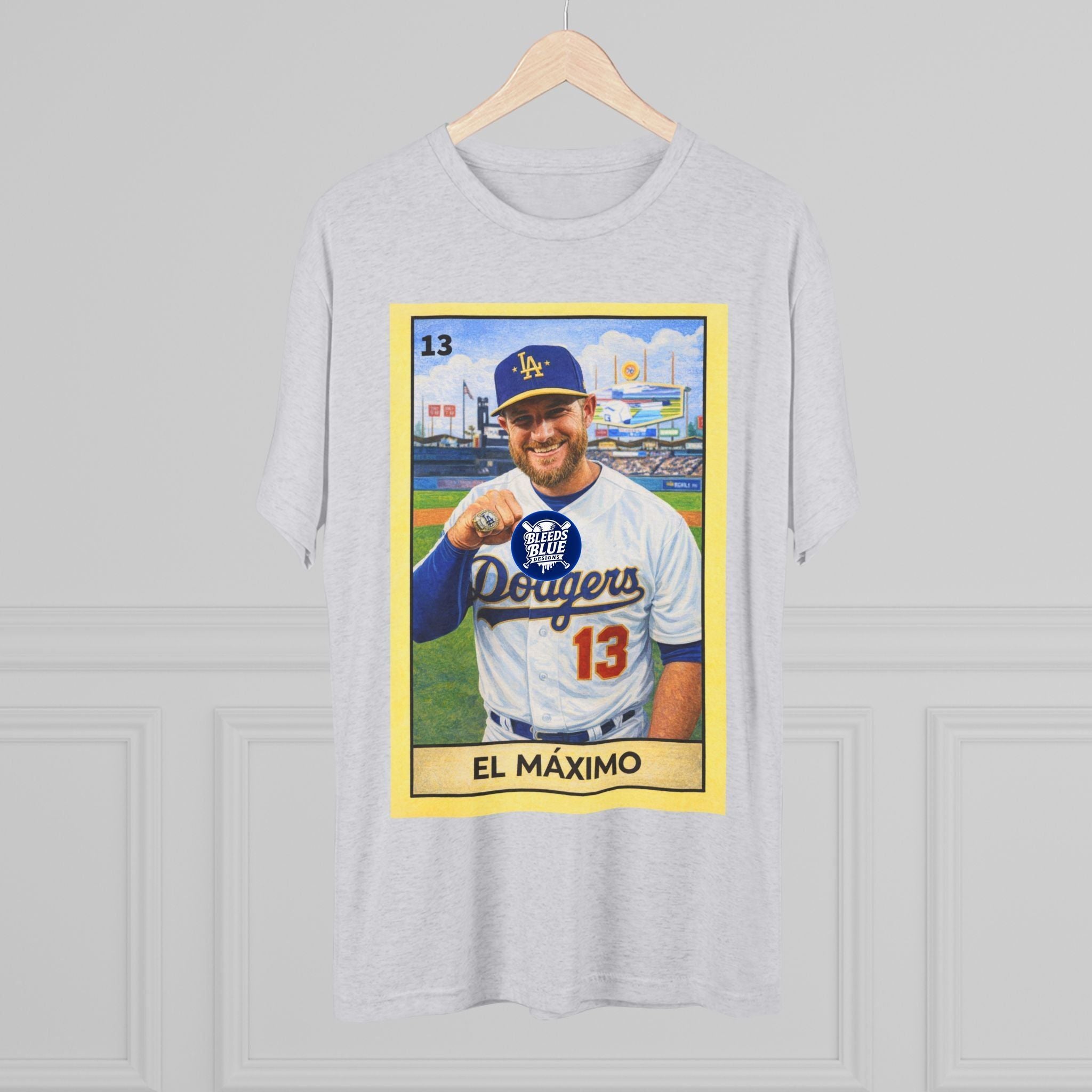 Muncy El Máximo Loteria Card Tee — Tri-Blend Crew T-Shirt