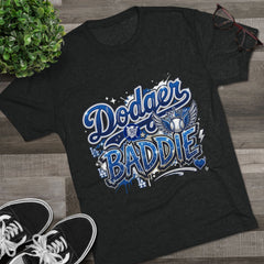 Dodger Baddie Tee - LA Baseball Fan Graphic Shirt