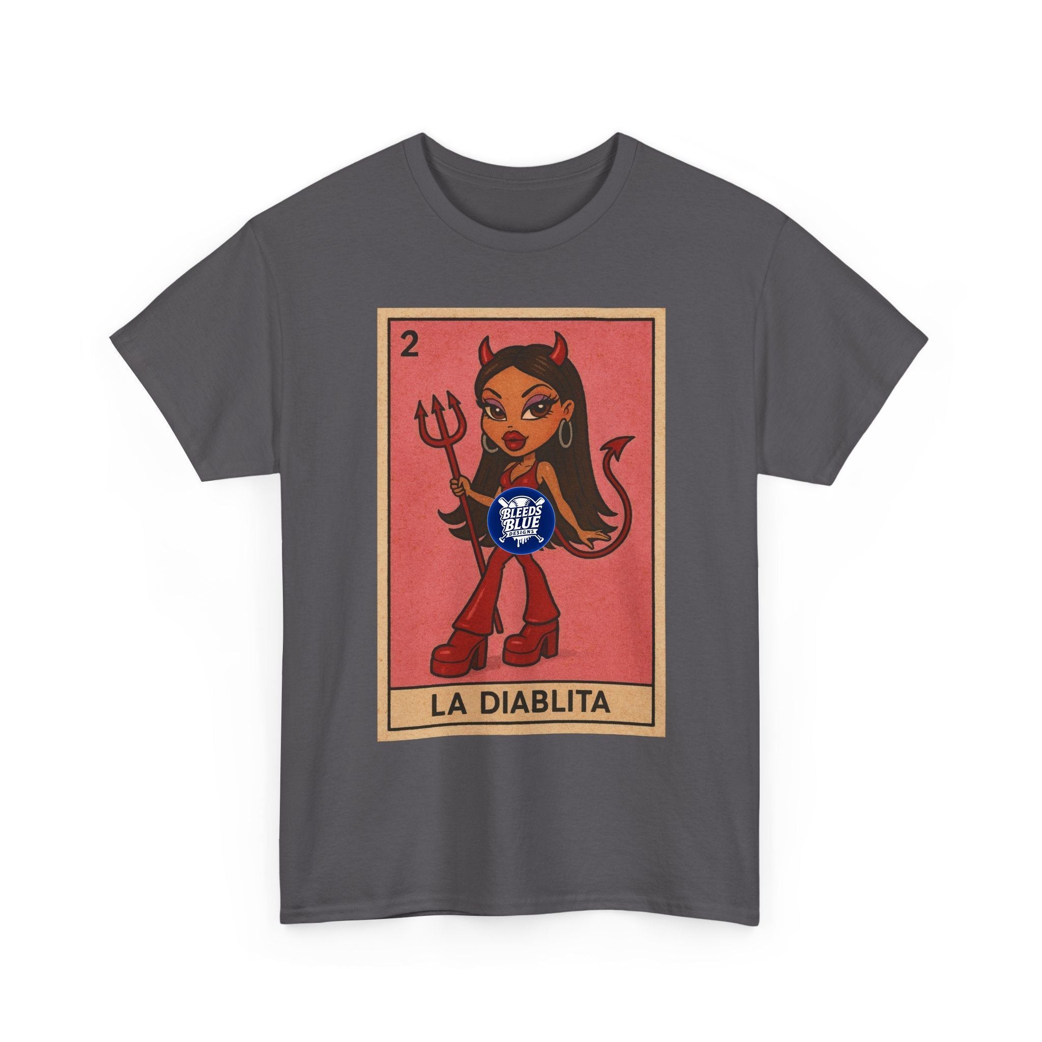 La Diablita Loteria Card Tee Shirt - Unisex Heavy Cotton Casual Fit