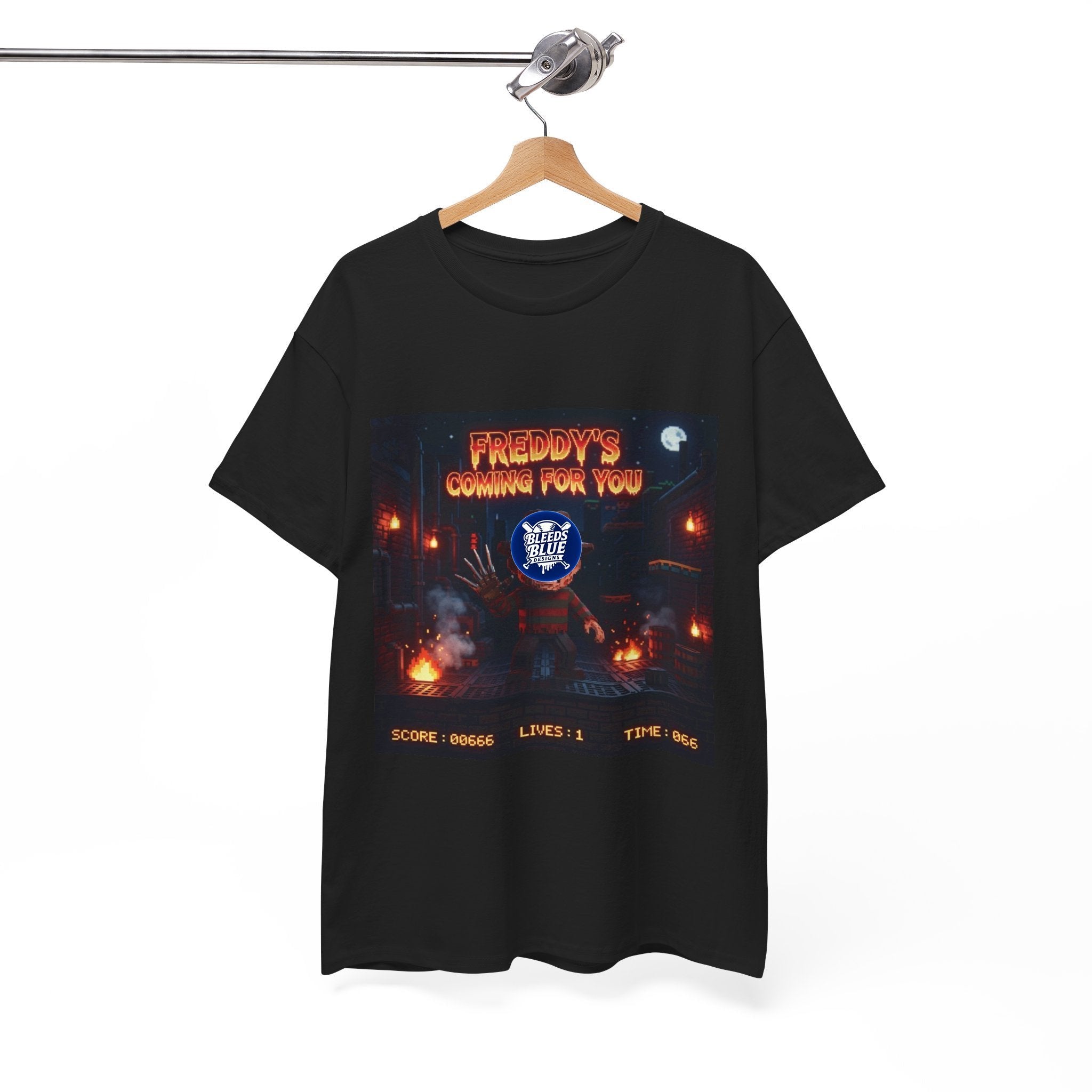 Halloween Freddy's Coming for You Retro Arcade Spooky Season T-Shirt