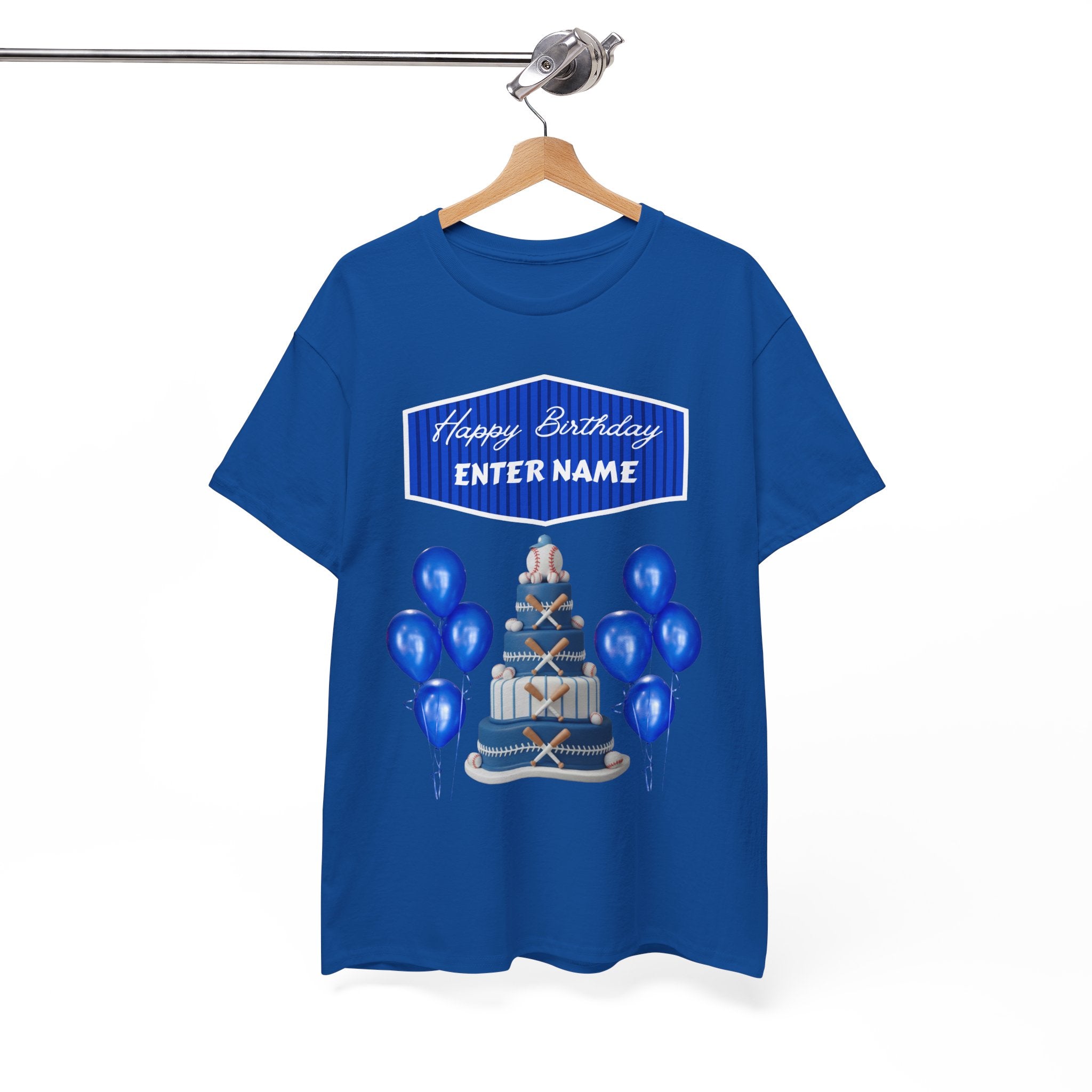 Personalized Kids Birthday Cake Tee — "Happy Birthday" Name T-Shirt
