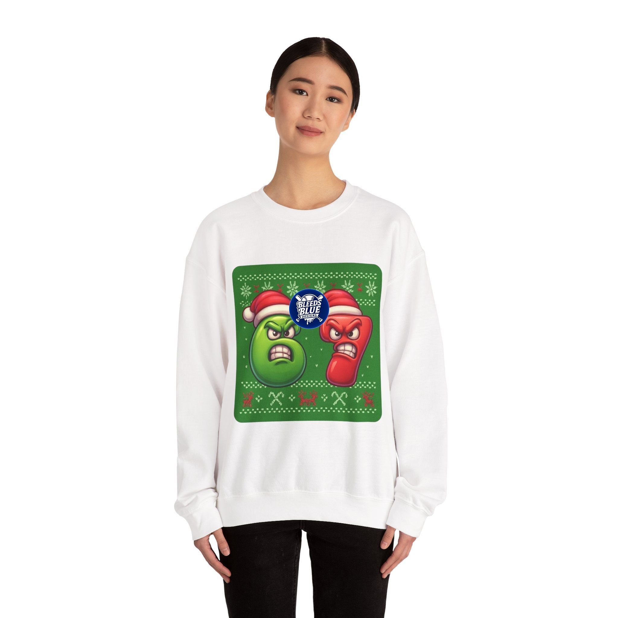 Holiday Ugly Christmas Angry 67 Sweatshirt - Unisex Crewneck Casual Streetwear