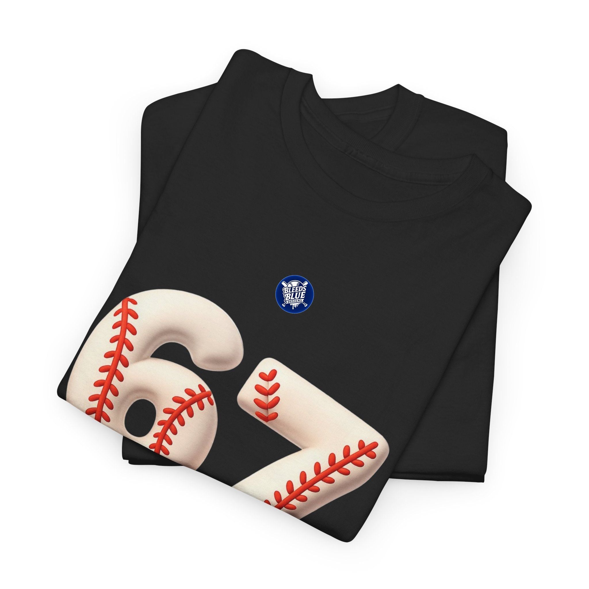 Baseball Hands Tee — 67 Emoji Baseball Graphic T-Shirt