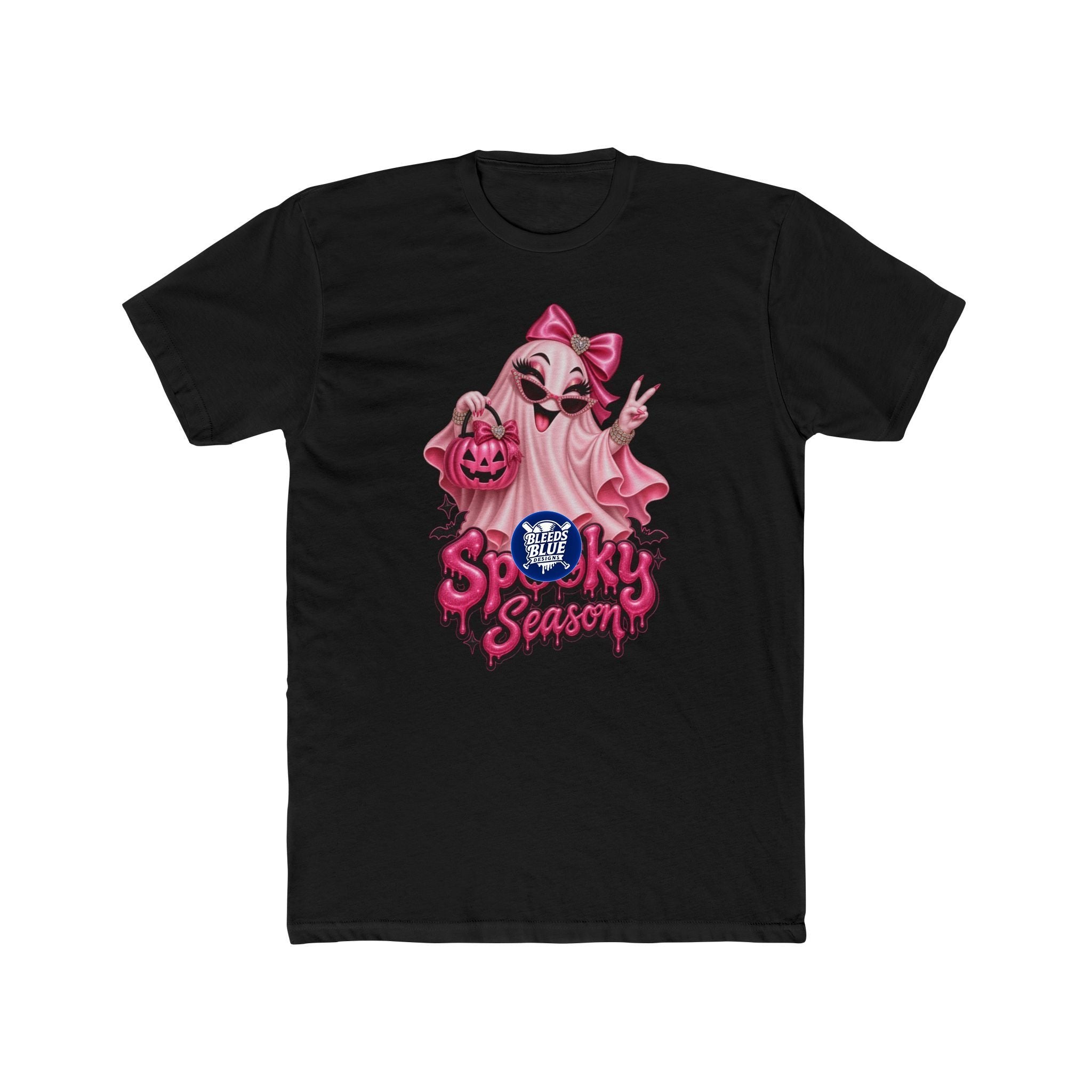 Spooky Season Cute Pink Bougie Ghost Next Level T-Shirt