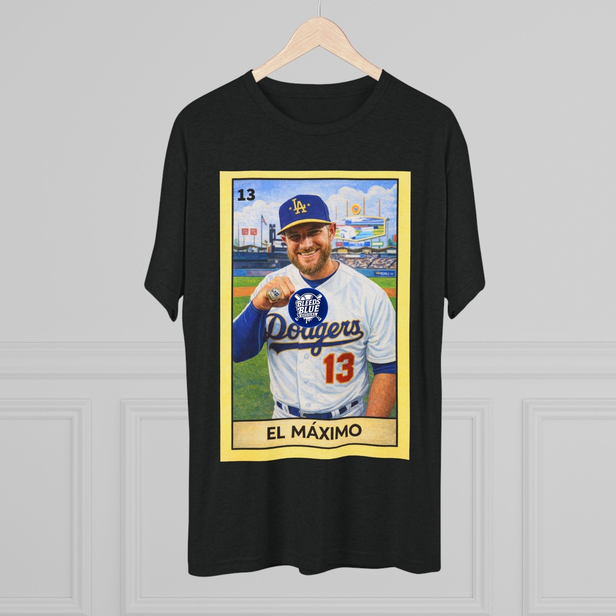 Muncy El Máximo Loteria Card Tee — Tri-Blend Crew T-Shirt