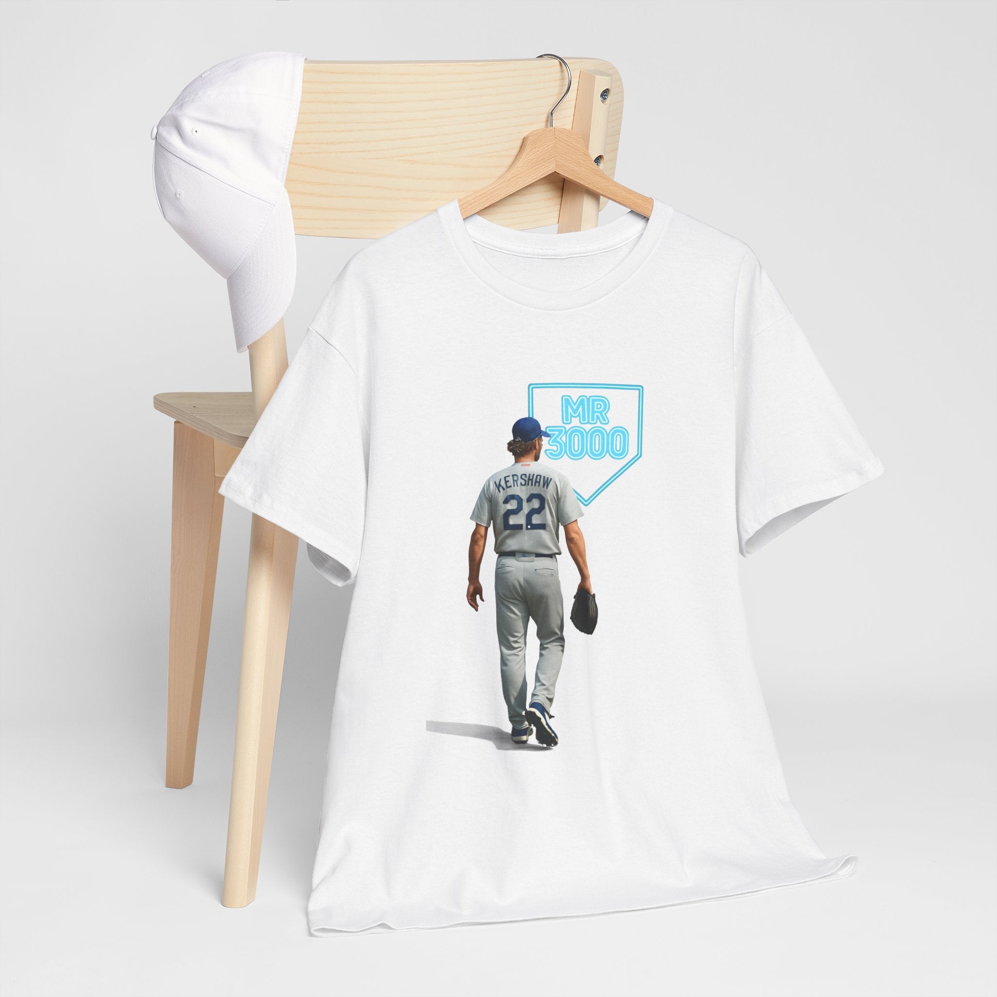 Dodgers Kershaw Mr 3000 K Tee Shirt - Unisex Heavy Cotton Tee Casual Fit