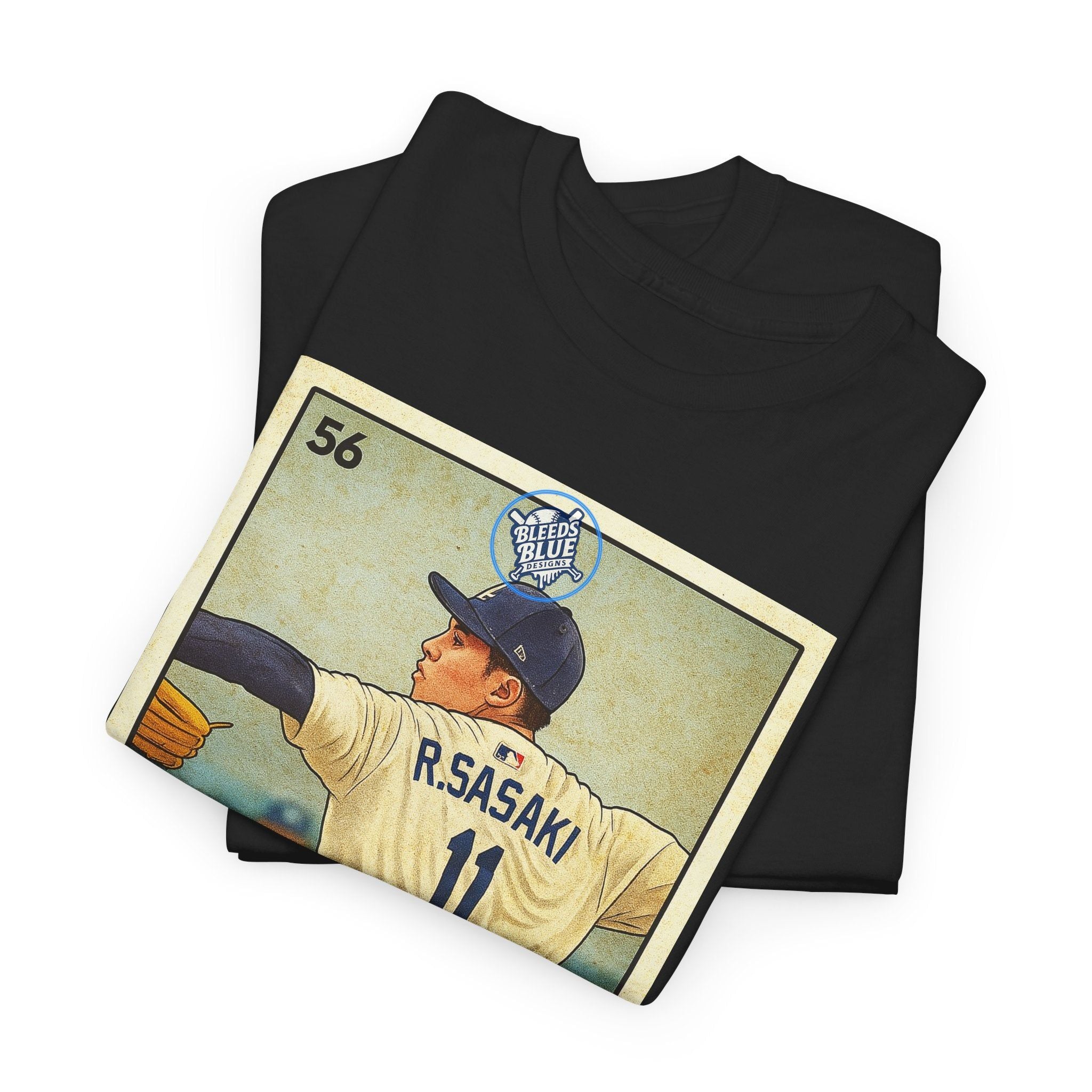 Sasaki Bailalo Roki Loteria Card Tee Shirt - Unisex Heavy Cotton Casual Fit