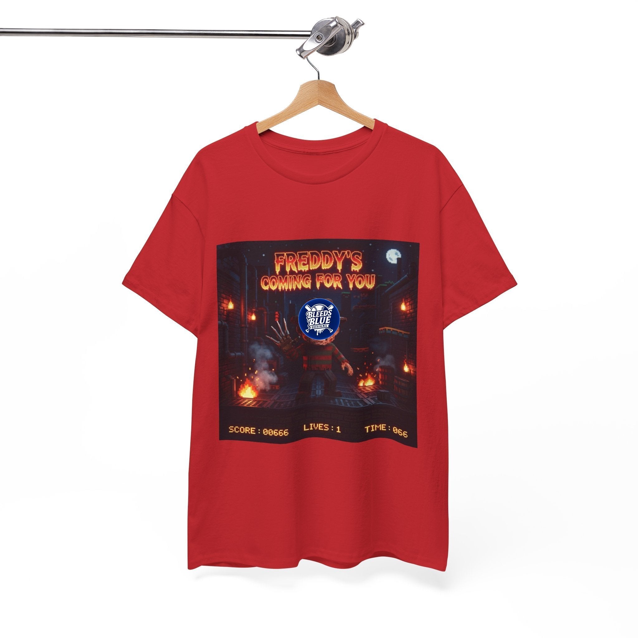 Halloween Freddy's Coming for You Retro Arcade Spooky Season T-Shirt