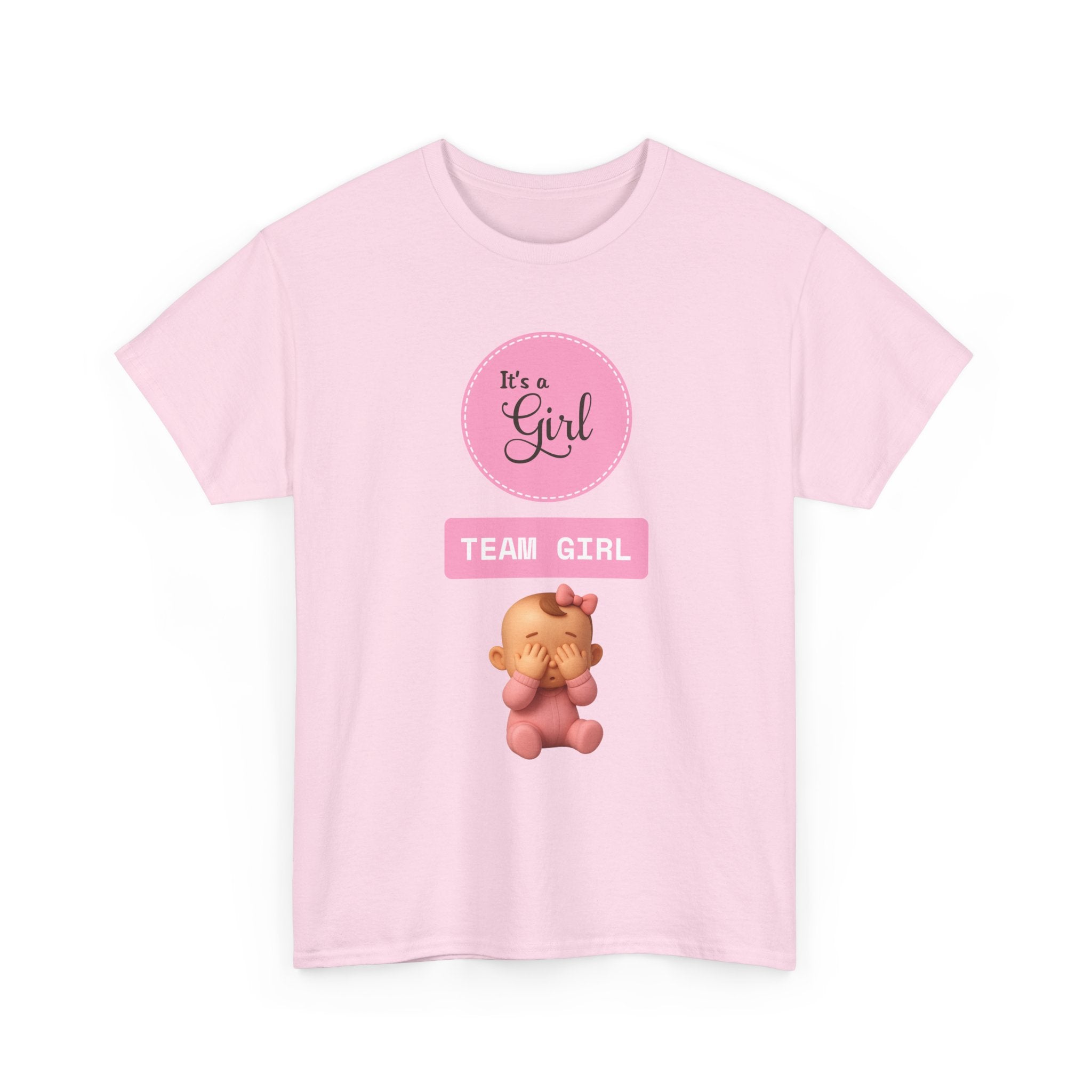 It’s a Girl "Team Girl" Baby Guess Tee — Gender Reveal/Newborn Announcement T-Shirt