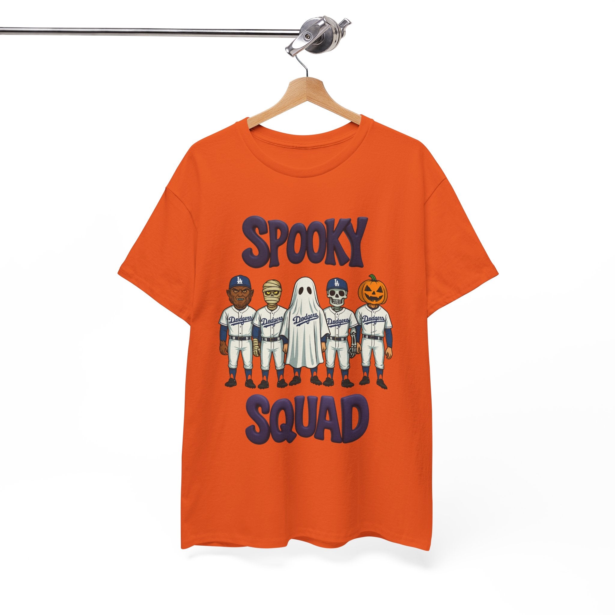 Halloween Spooky Squad Tee Shirt - Unisex Heavy Cotton Casual Fit