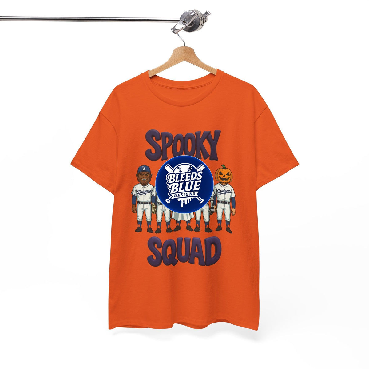 Halloween Spooky Squad Tee Shirt - Unisex Heavy Cotton Casual Fit
