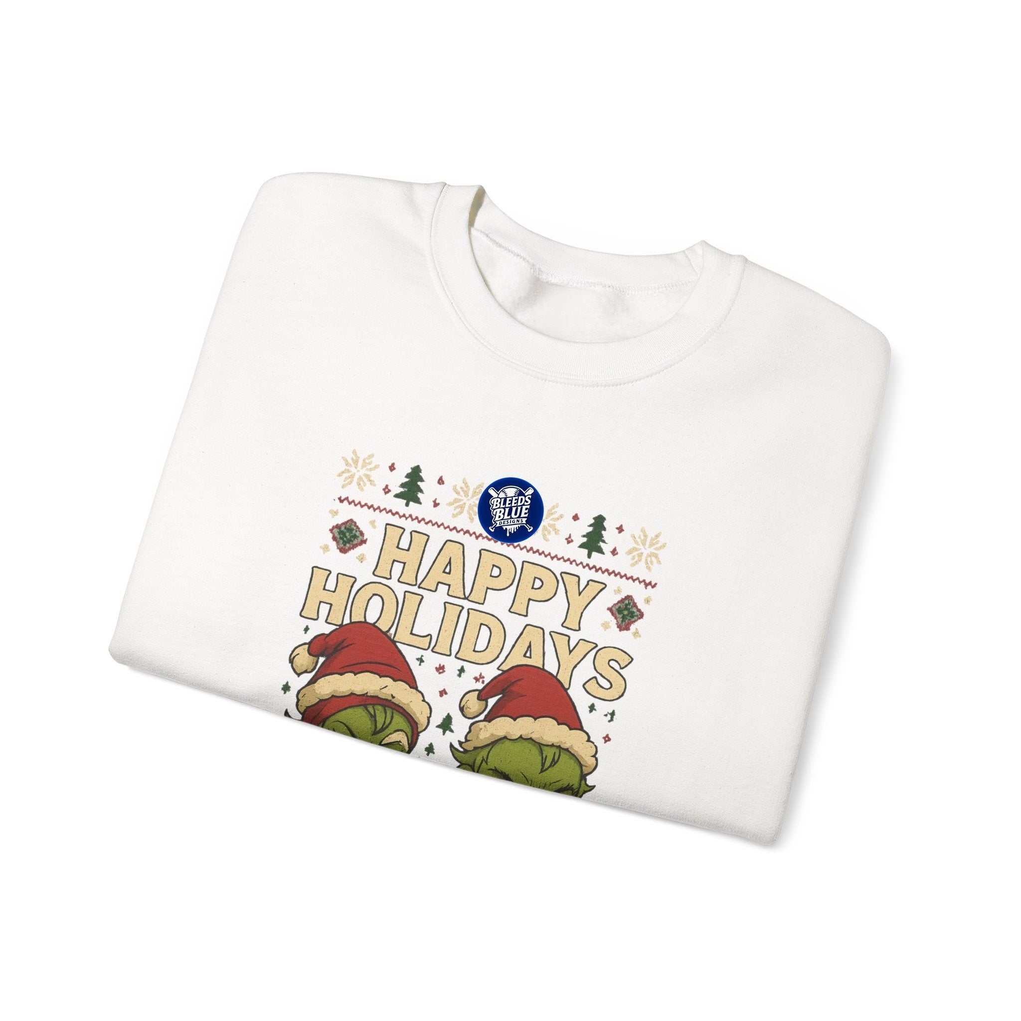 Holiday Ugly Christmas Baby Grinchies Sweatshirt - Unisex Crewneck Casual Streetwear