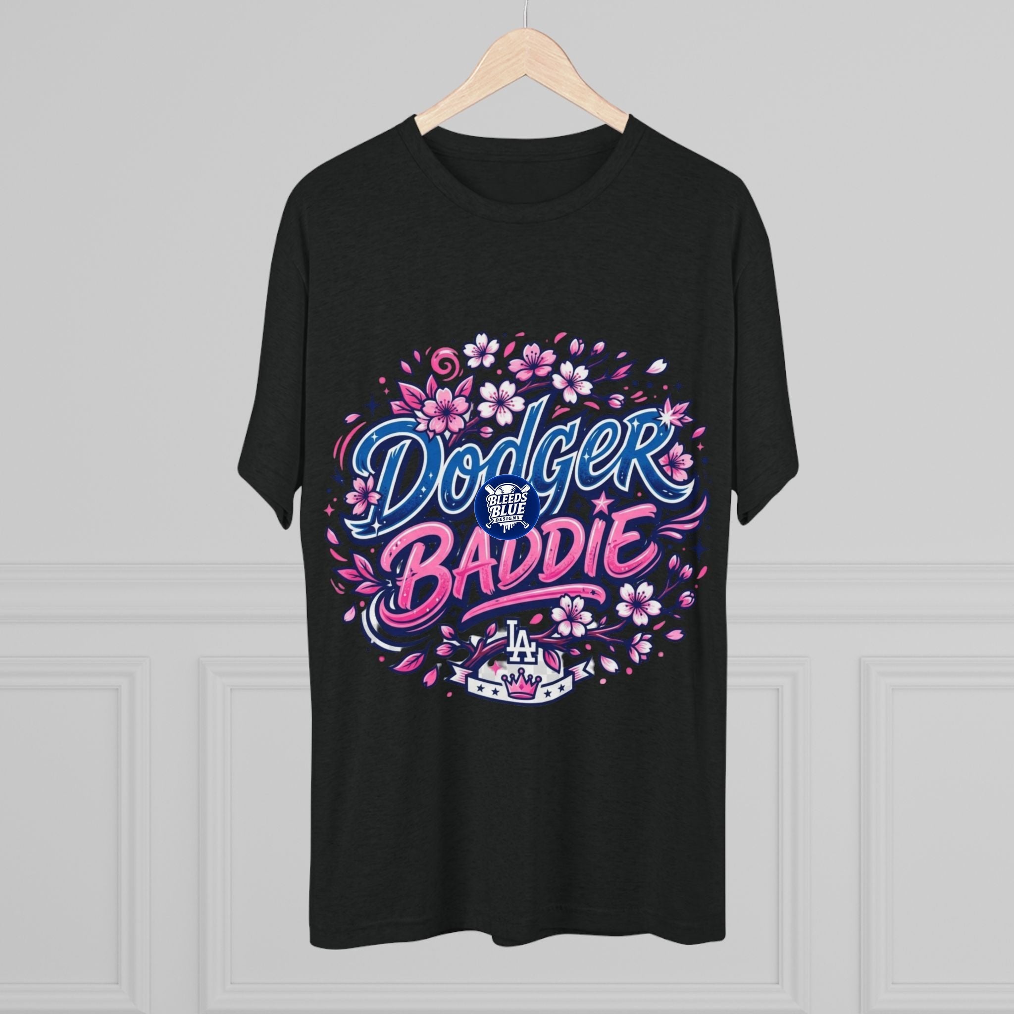 Dodger Baddie Cherry Blossom T-Shirt — Floral LA Dodgers Fan Tee