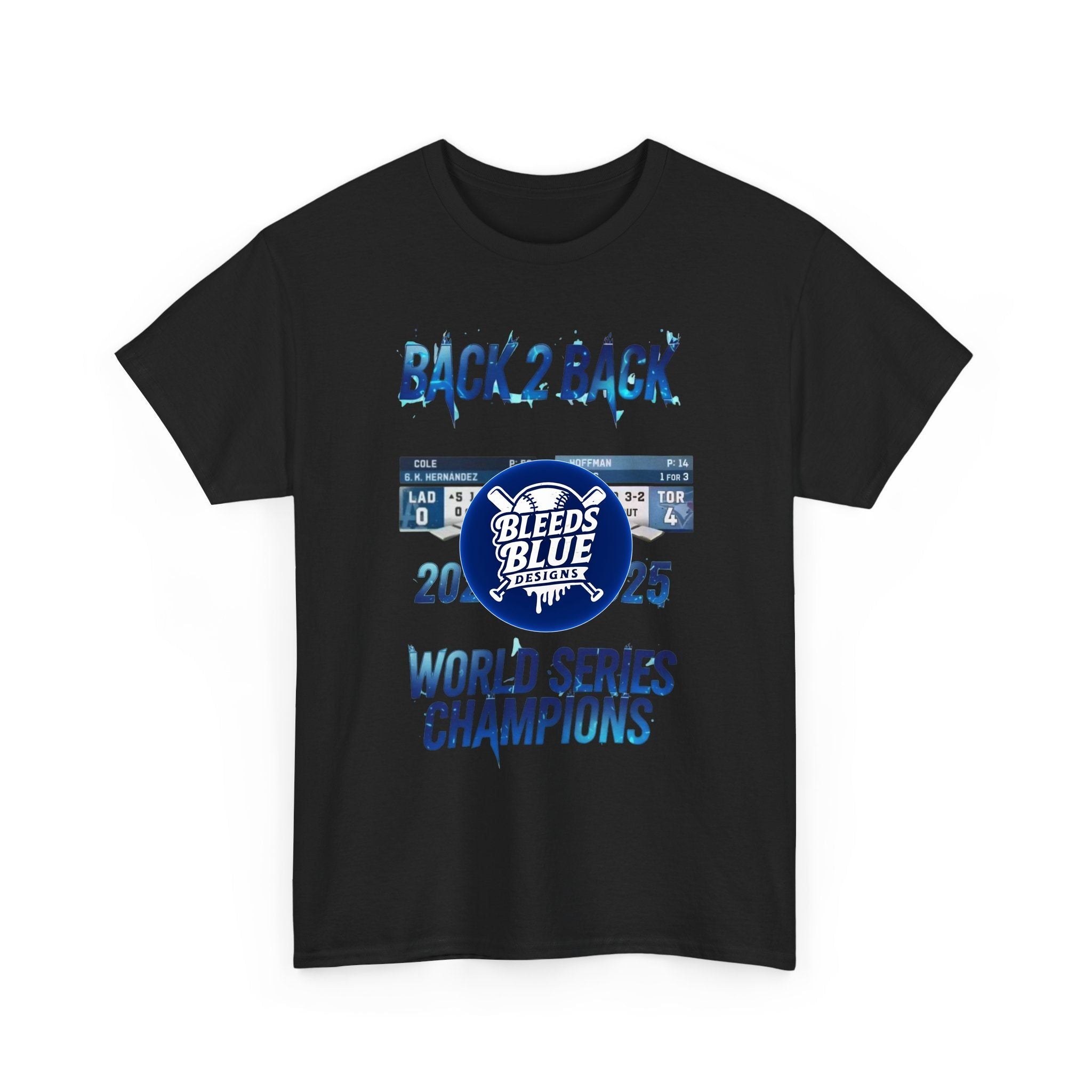 Back 2 Back Champions Tee Shirt - Unisex Heavy Cotton Casual Fit