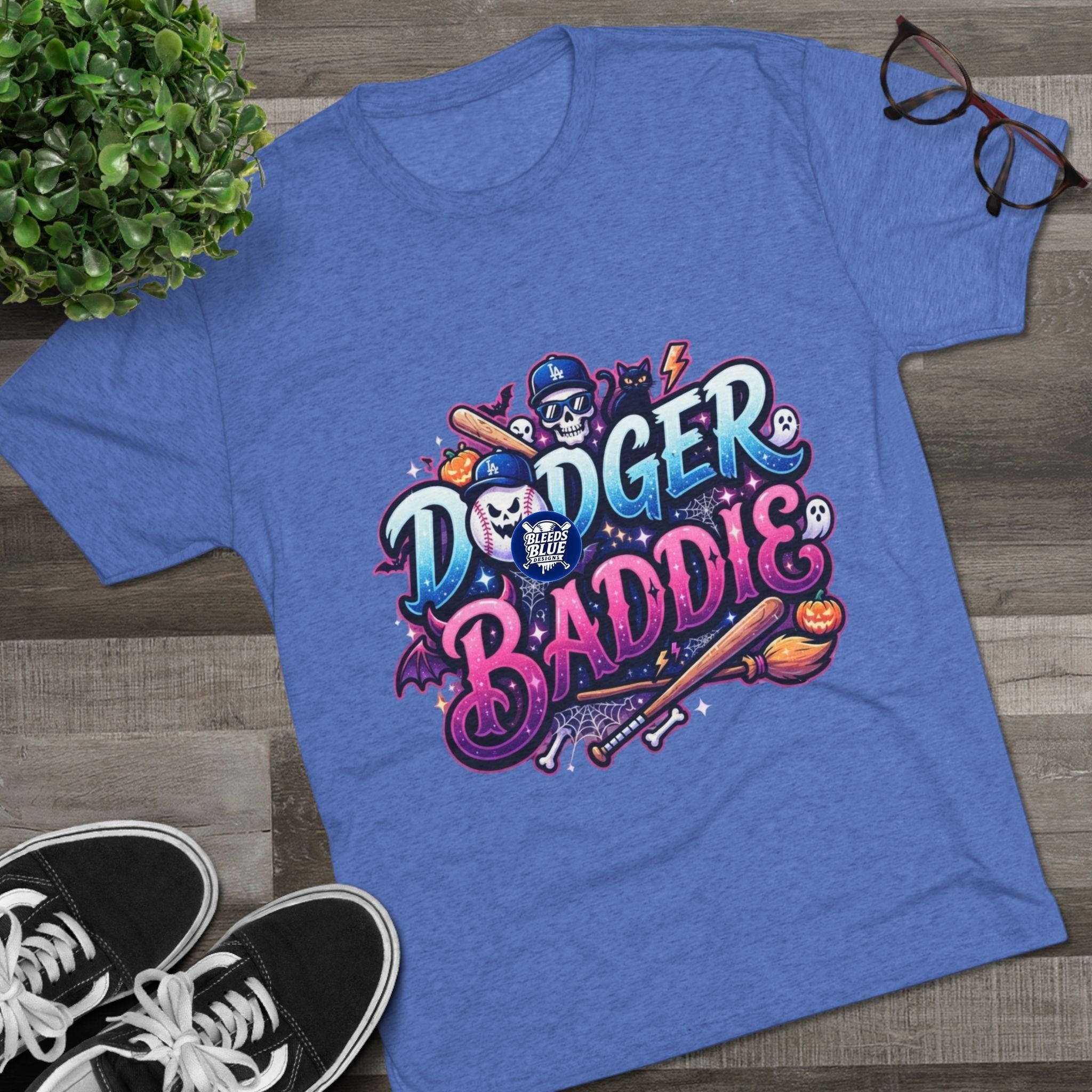 Dodger Baddie Spooky Season T-Shirt — Cute, Edgy Sports Graphic Tee