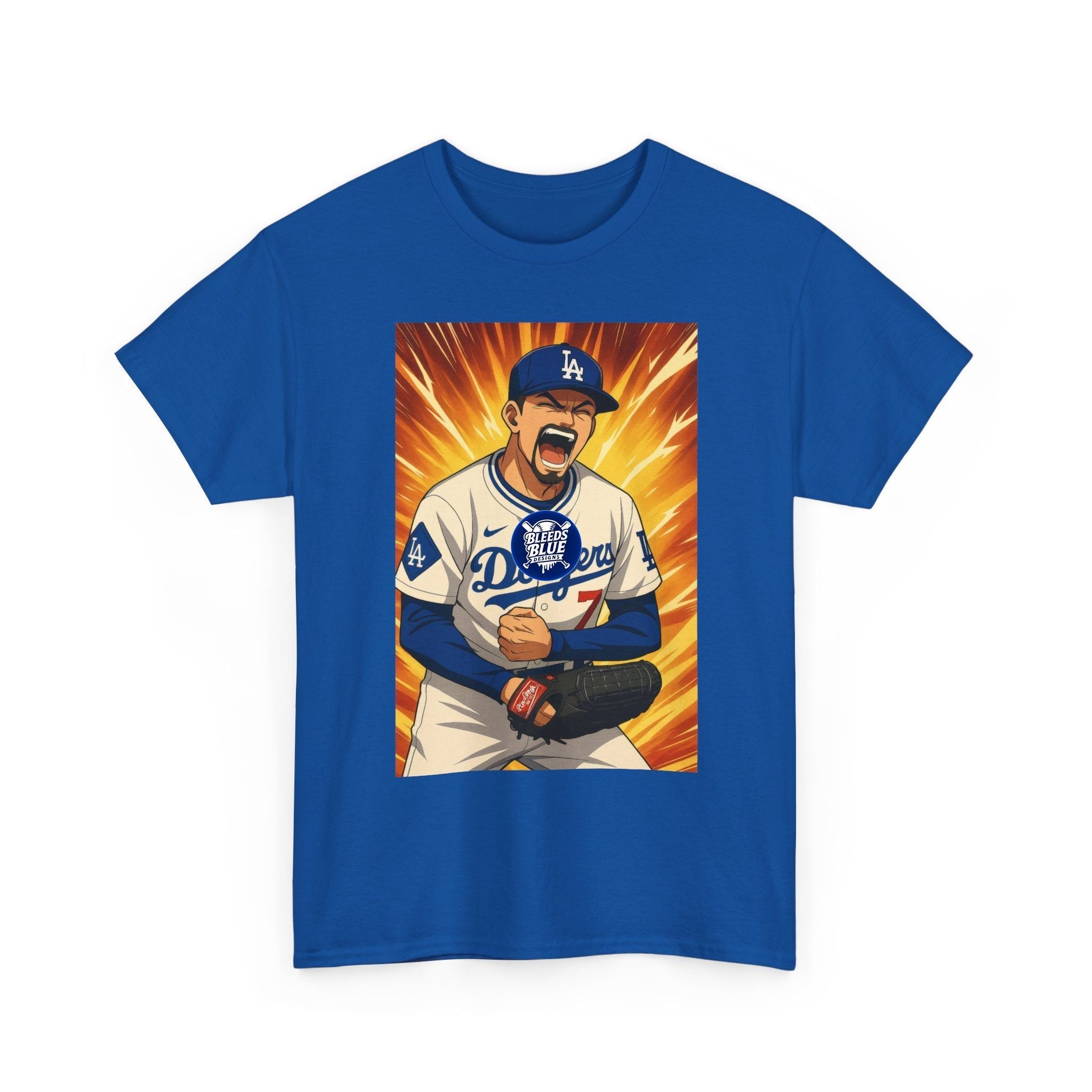 Dodgers Snell Fire Pitcher Graphic T-Shirt — Game Day Energy Tee