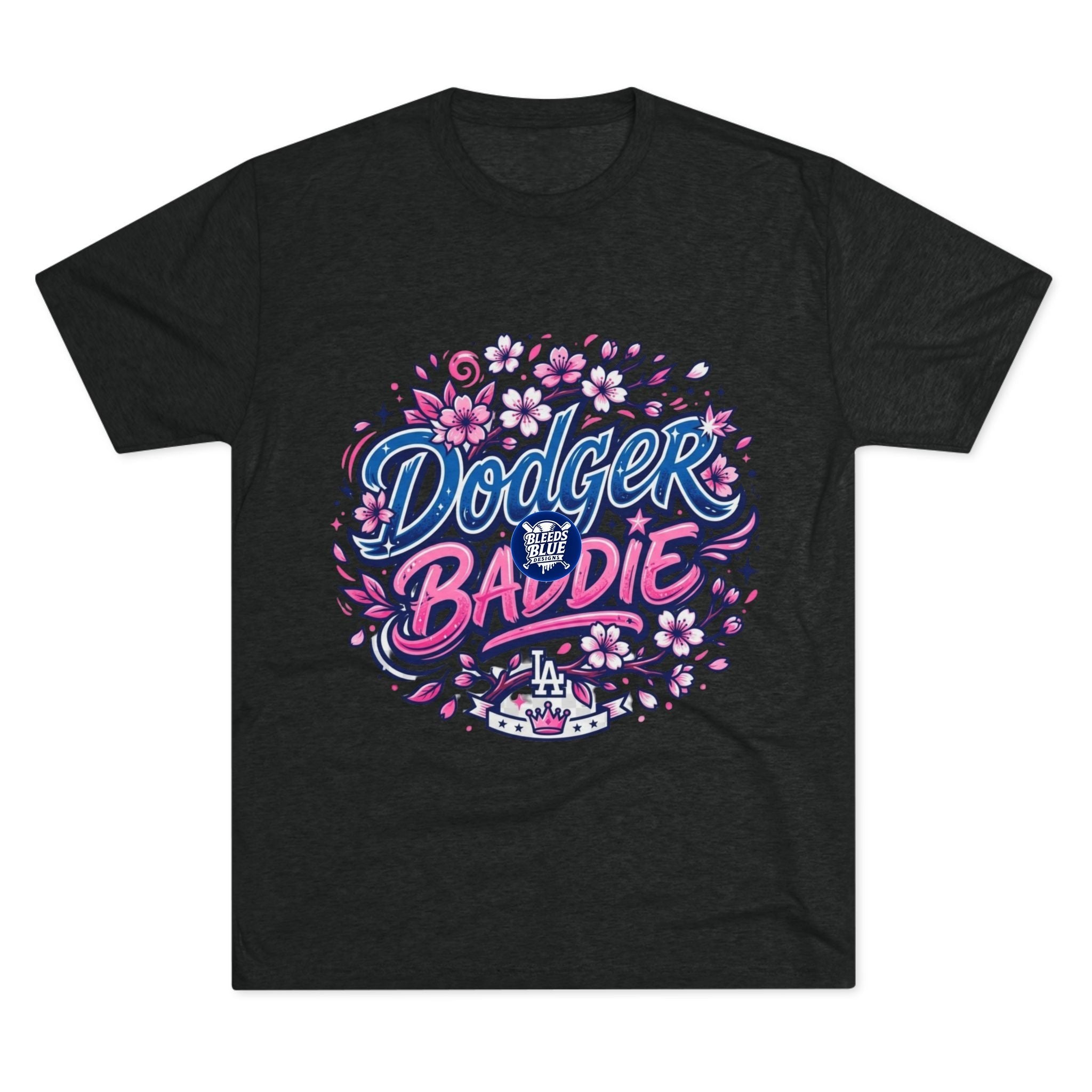 Dodger Baddie Cherry Blossom T-Shirt — Floral LA Dodgers Fan Tee