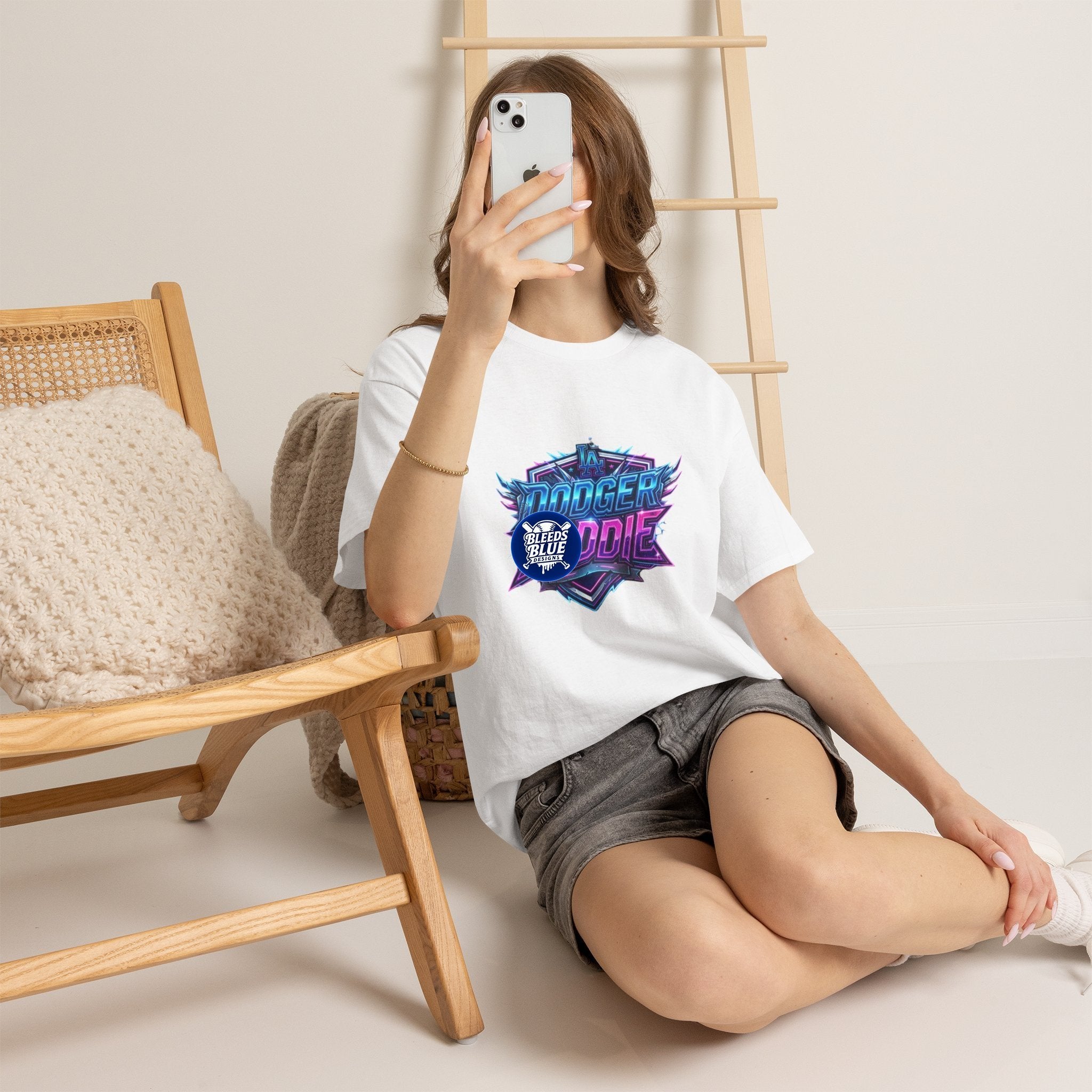 Dodger Baddie T-Shirt — 80's Neon Gaming Logo Tee