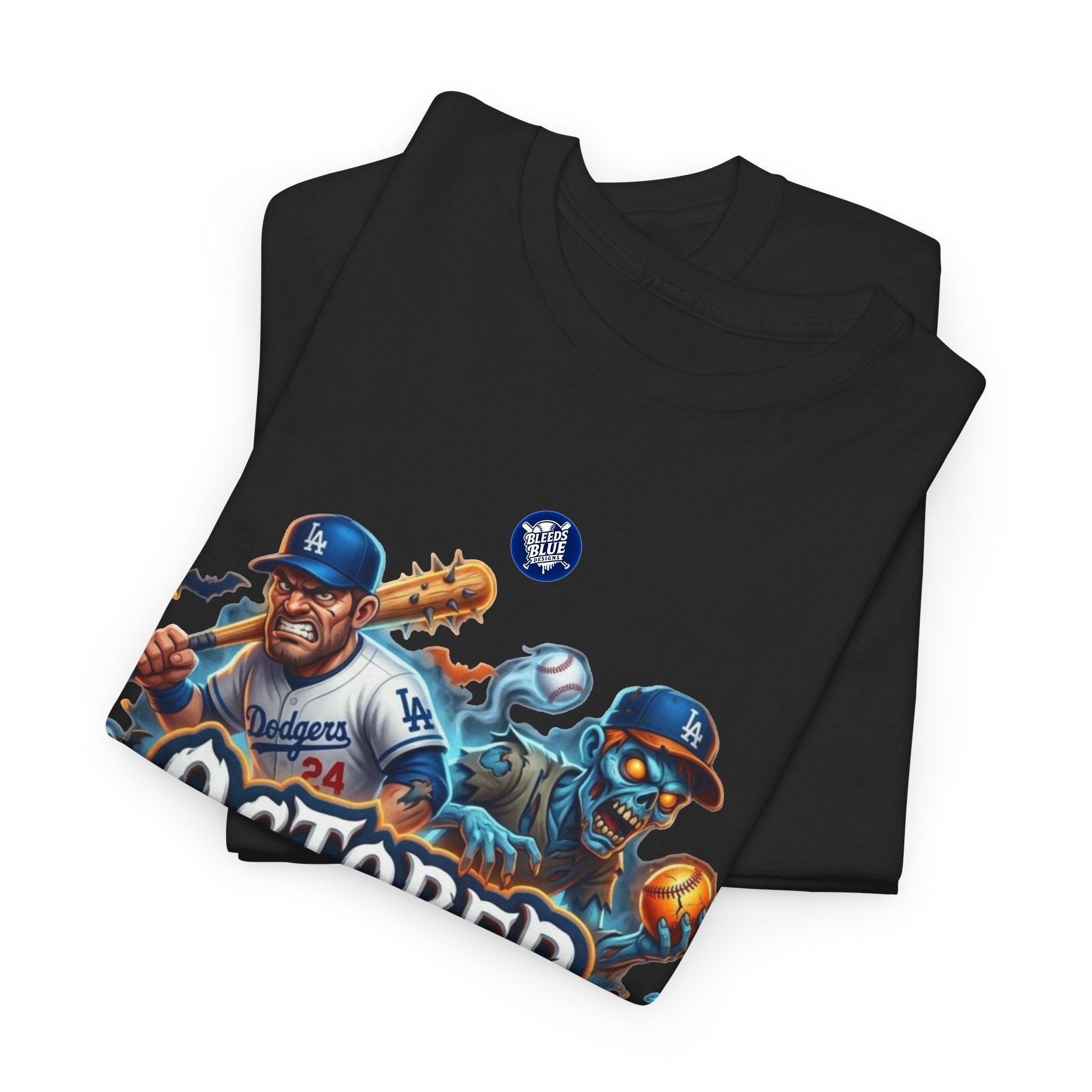 October Playoff Spirit Dodgers Baseball T-Shirt
