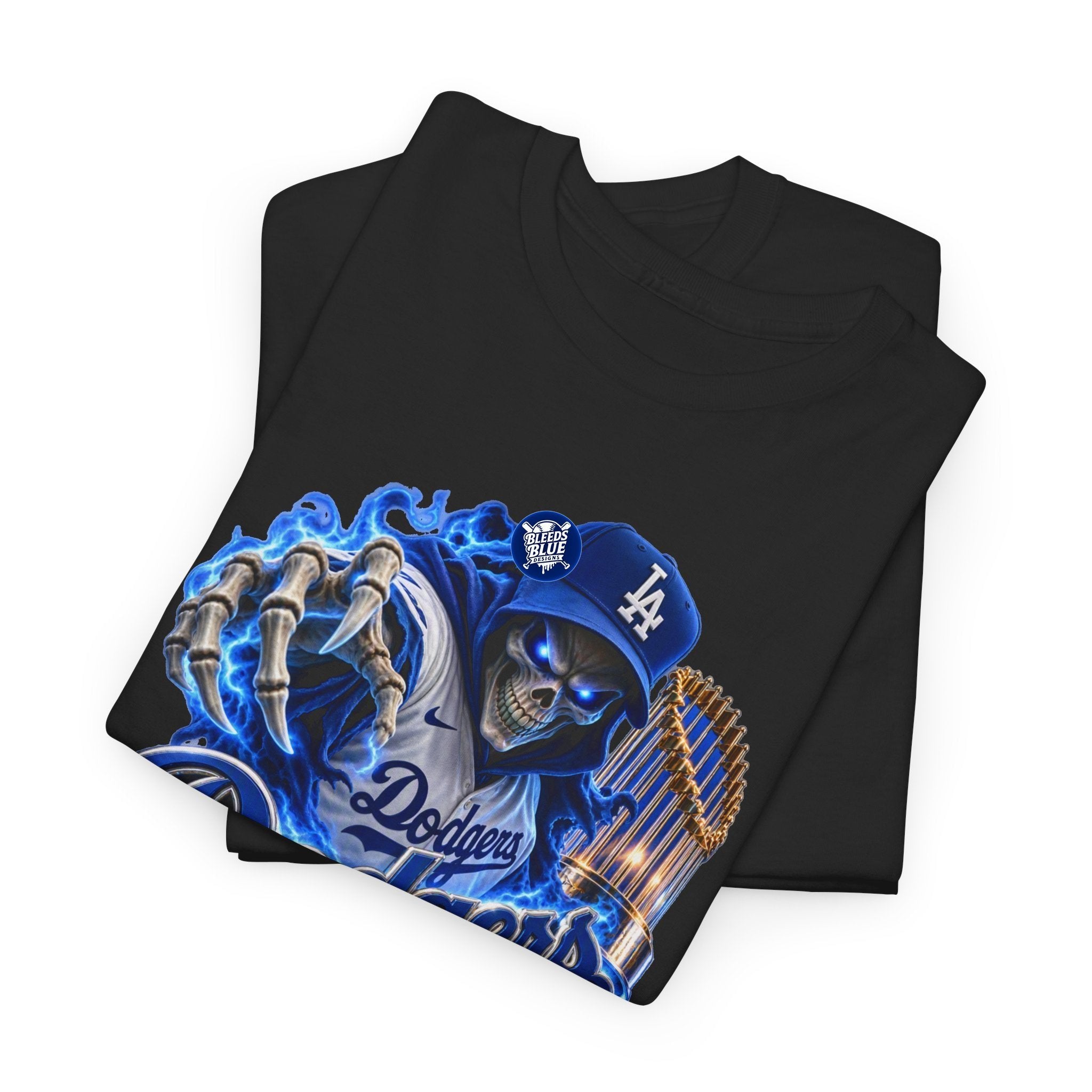 Dodgers Skeleton Road to 3-Peat Baseball T-Shirt