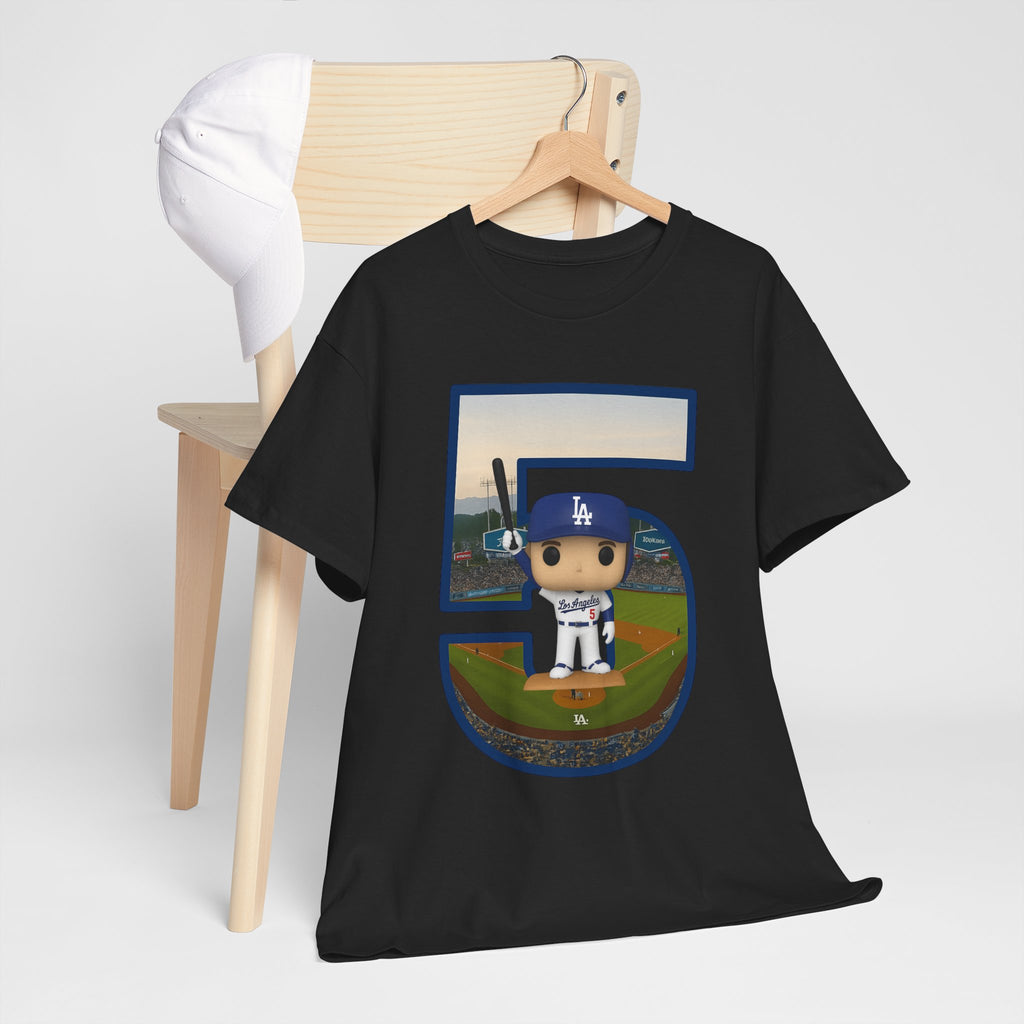 Freeman Number 5 with a Funko Style Figurine Tee Shirt - Unisex Heavy Cotton Tee Casual Fit