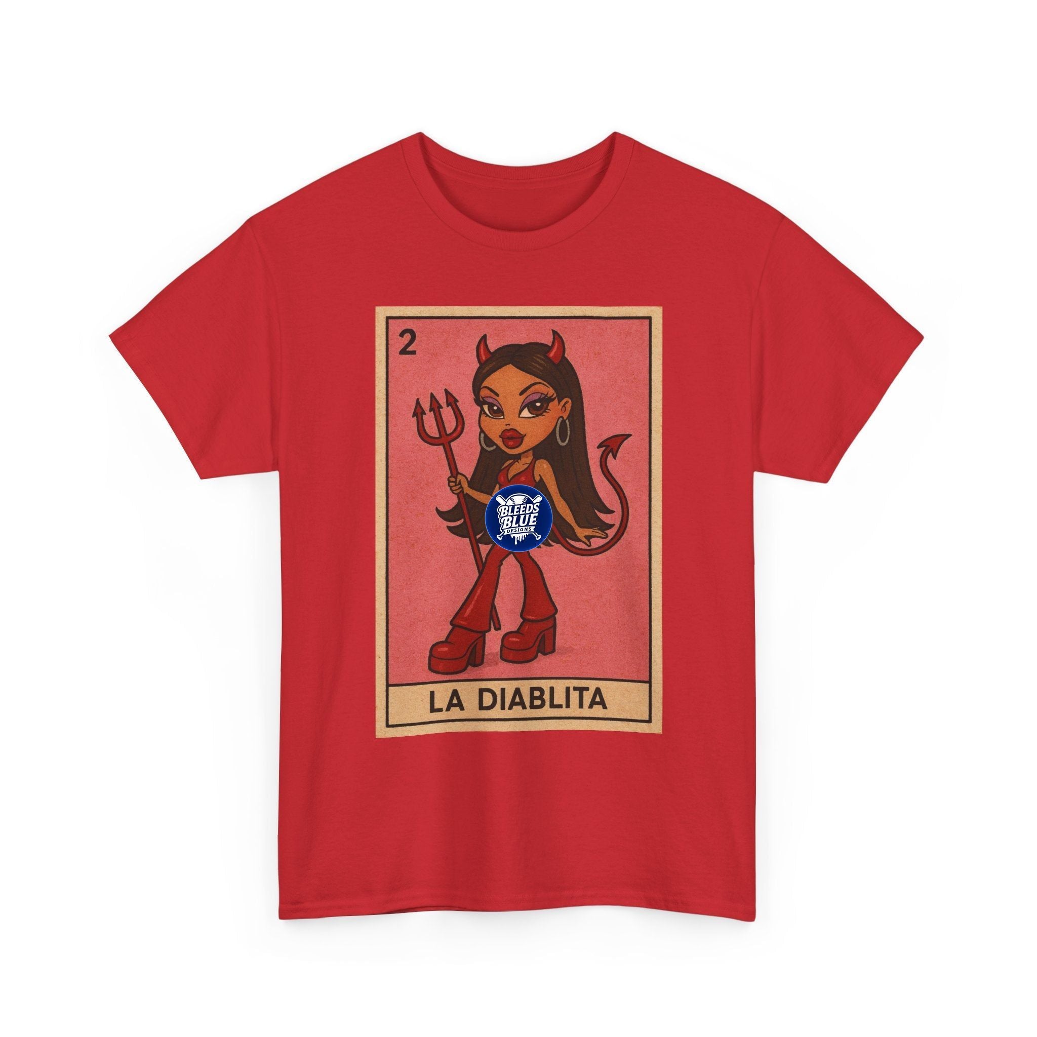 La Diablita Loteria Card Tee Shirt - Unisex Heavy Cotton Casual Fit