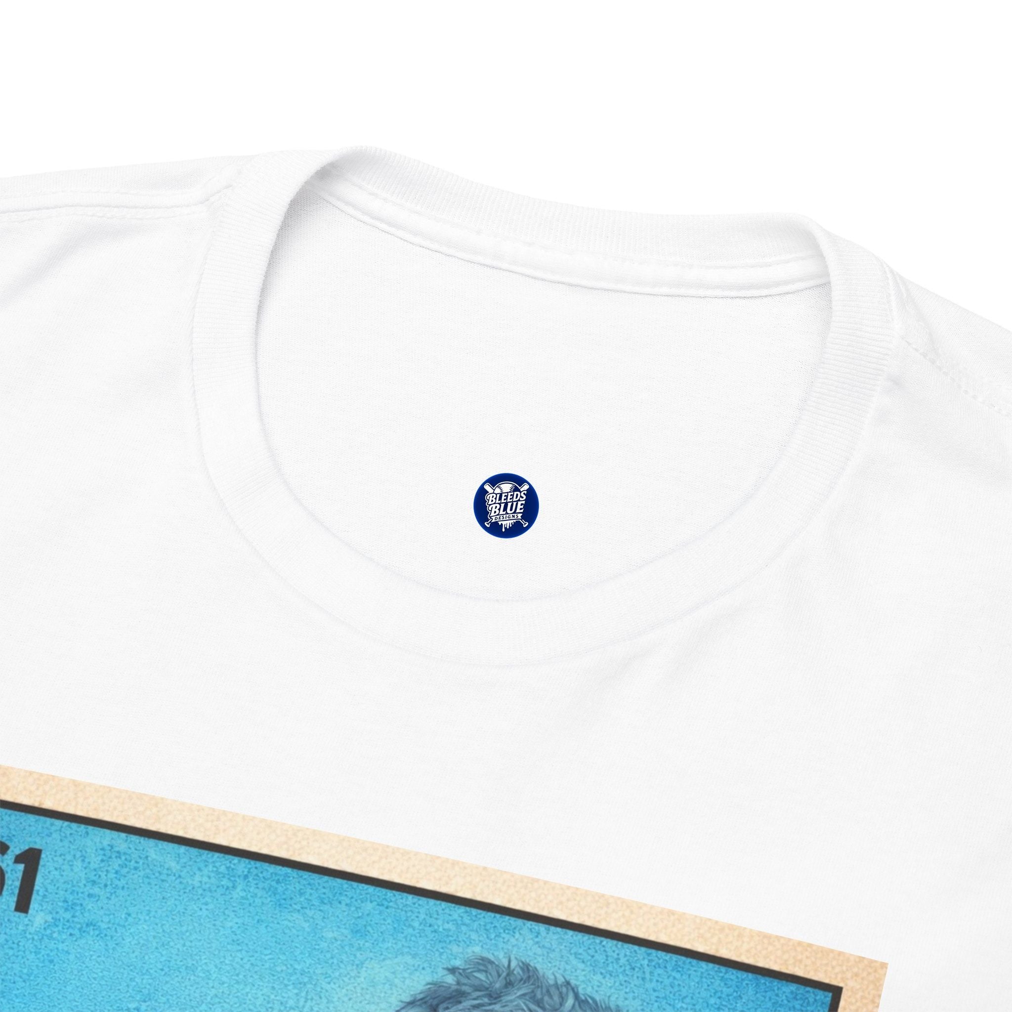 Baseball Card Tee — "Señor Azul" Vintage Player Graphic Shirt