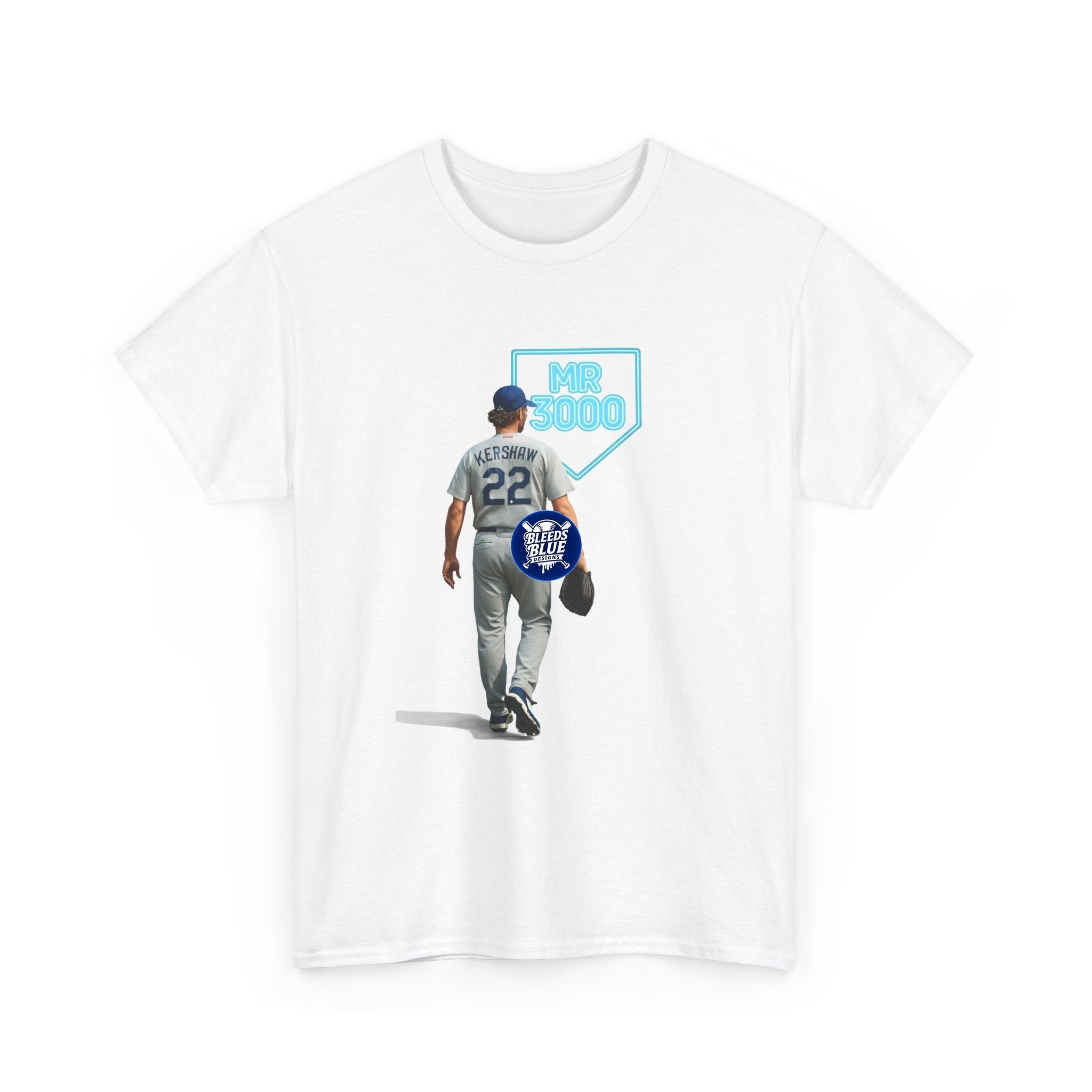 Dodgers Kershaw Mr 3000 K Tee Shirt - Unisex Heavy Cotton Casual Fit
