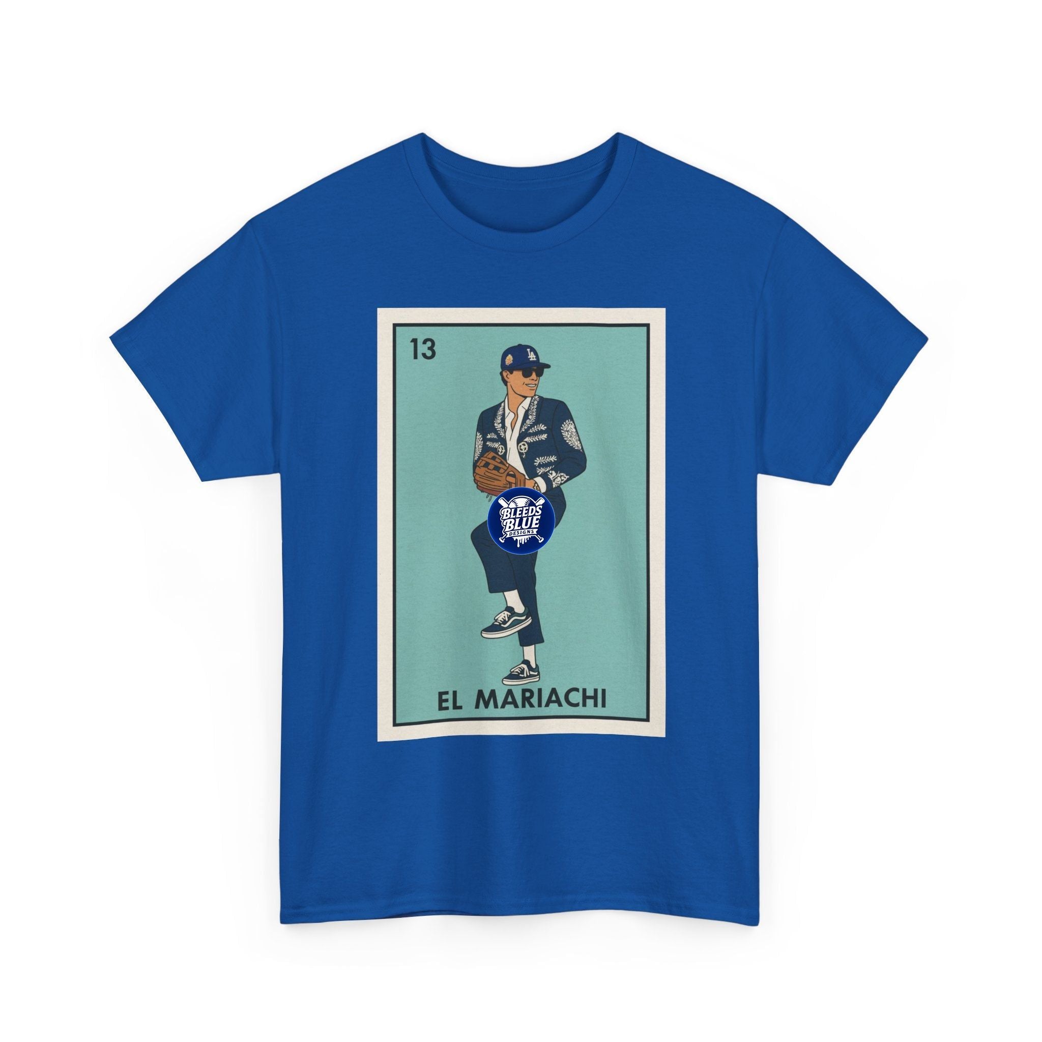 El Mariachi Lotería Tee — Vintage Mexican Card Graphic T-Shirt