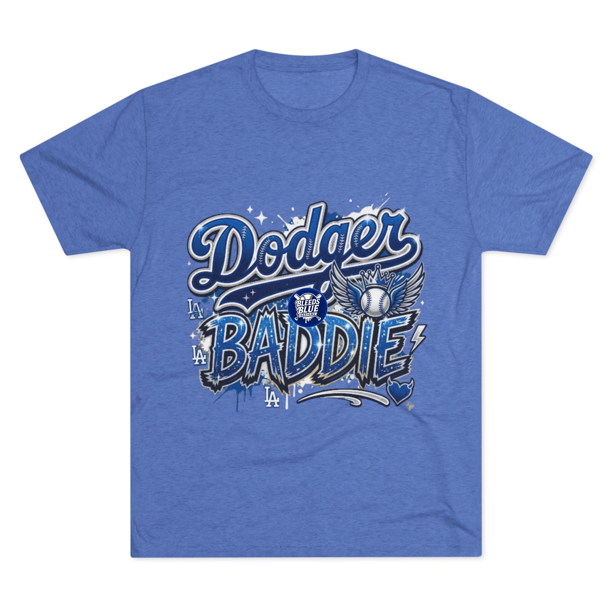 Dodger Baddie Tee - LA Baseball Fan Graphic Shirt