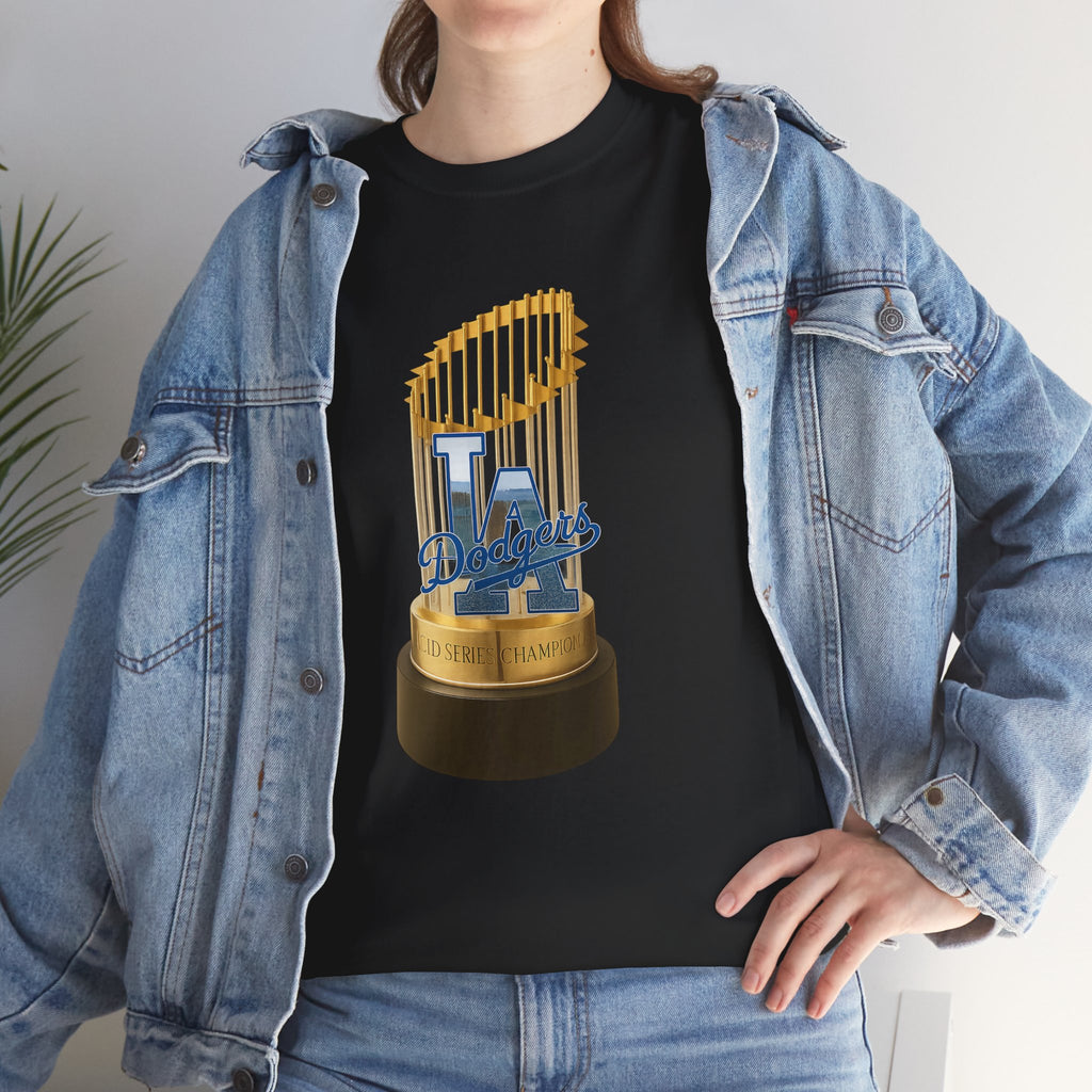 Trophy Los Angeles Logo Tee Shirt -  Unisex Heavy Cotton Tee Casual Fit