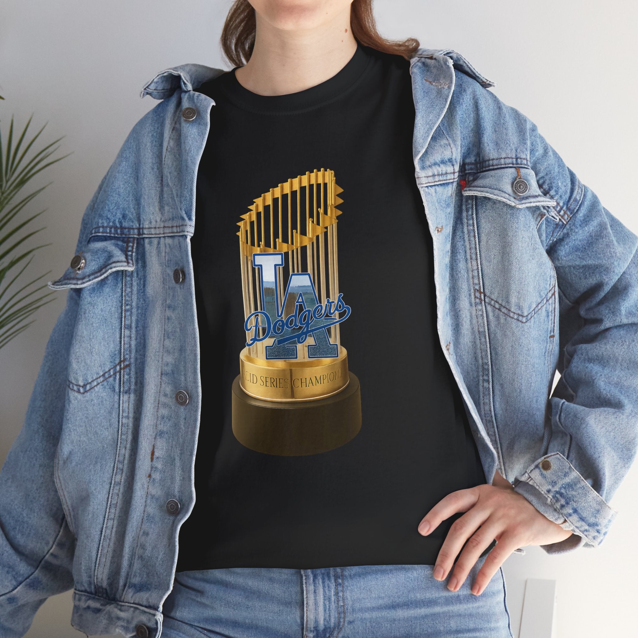 Trophy Los Angeles Logo Tee Shirt -  Unisex Heavy Cotton Tee Casual Fit