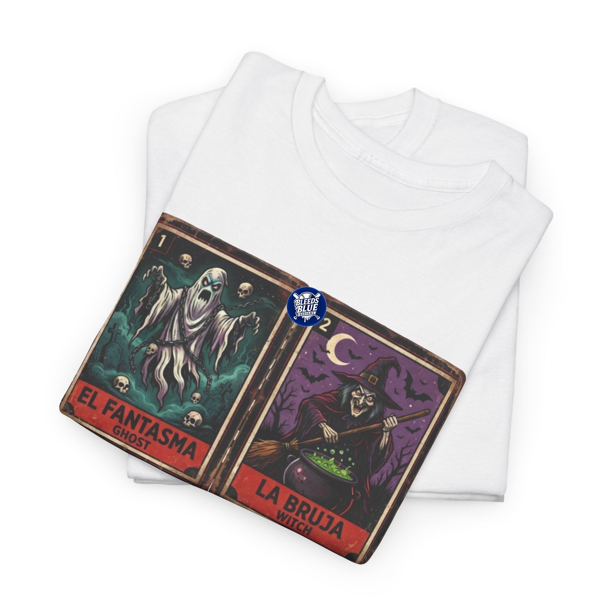 Lotería El Fantasma, La Bruja, El Vampiro, La Catrina Horror Cards Tee