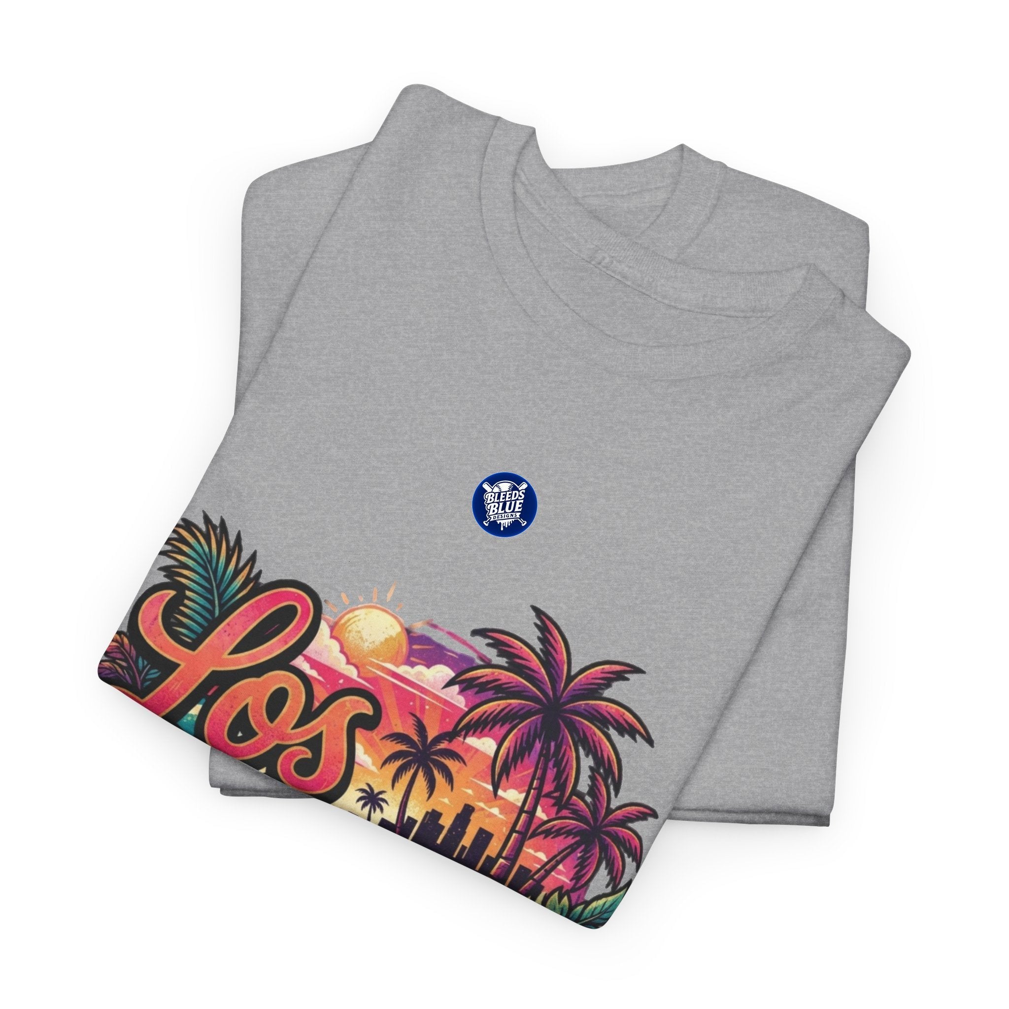 Los Angeles Vintage Sunset Palm Tree Tee