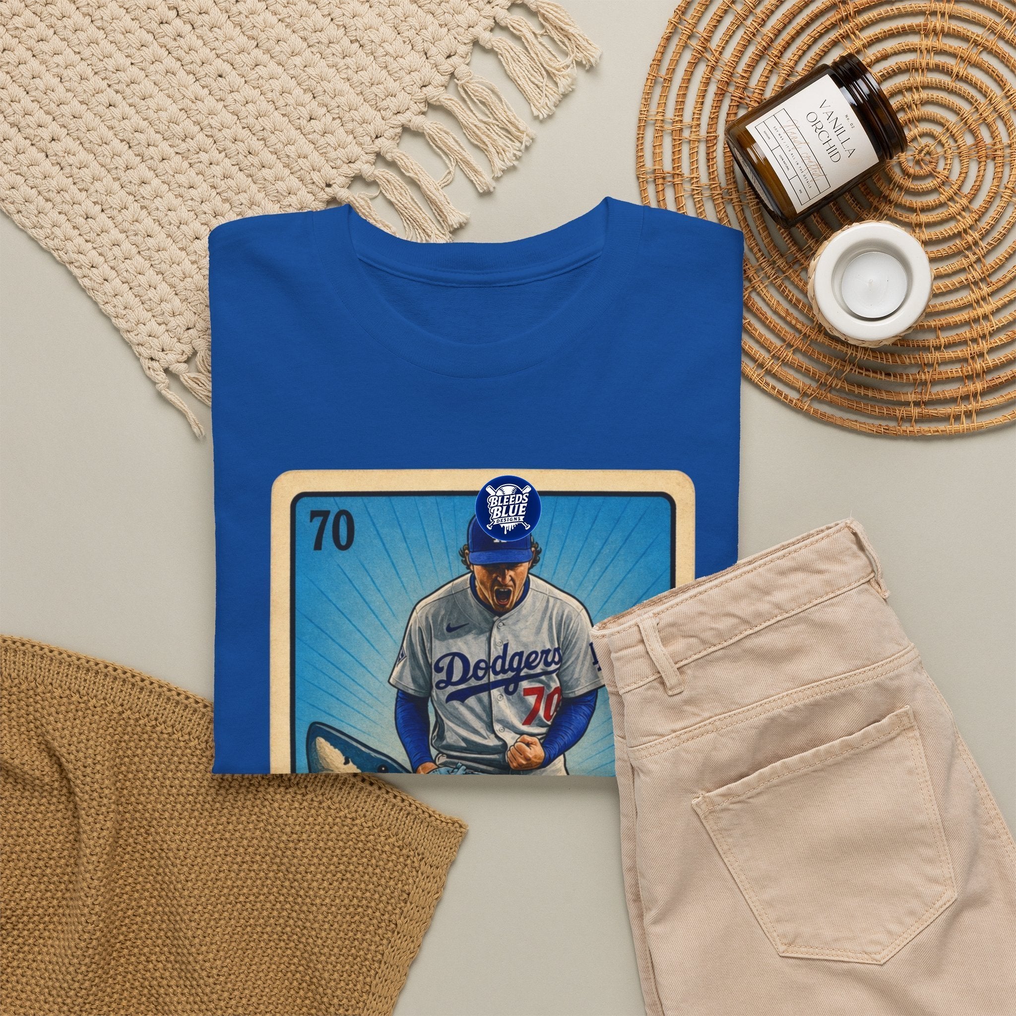 Baseball Shark 'El Tiburón' Tee – Vintage Lotería Style Baseball T-Shirt