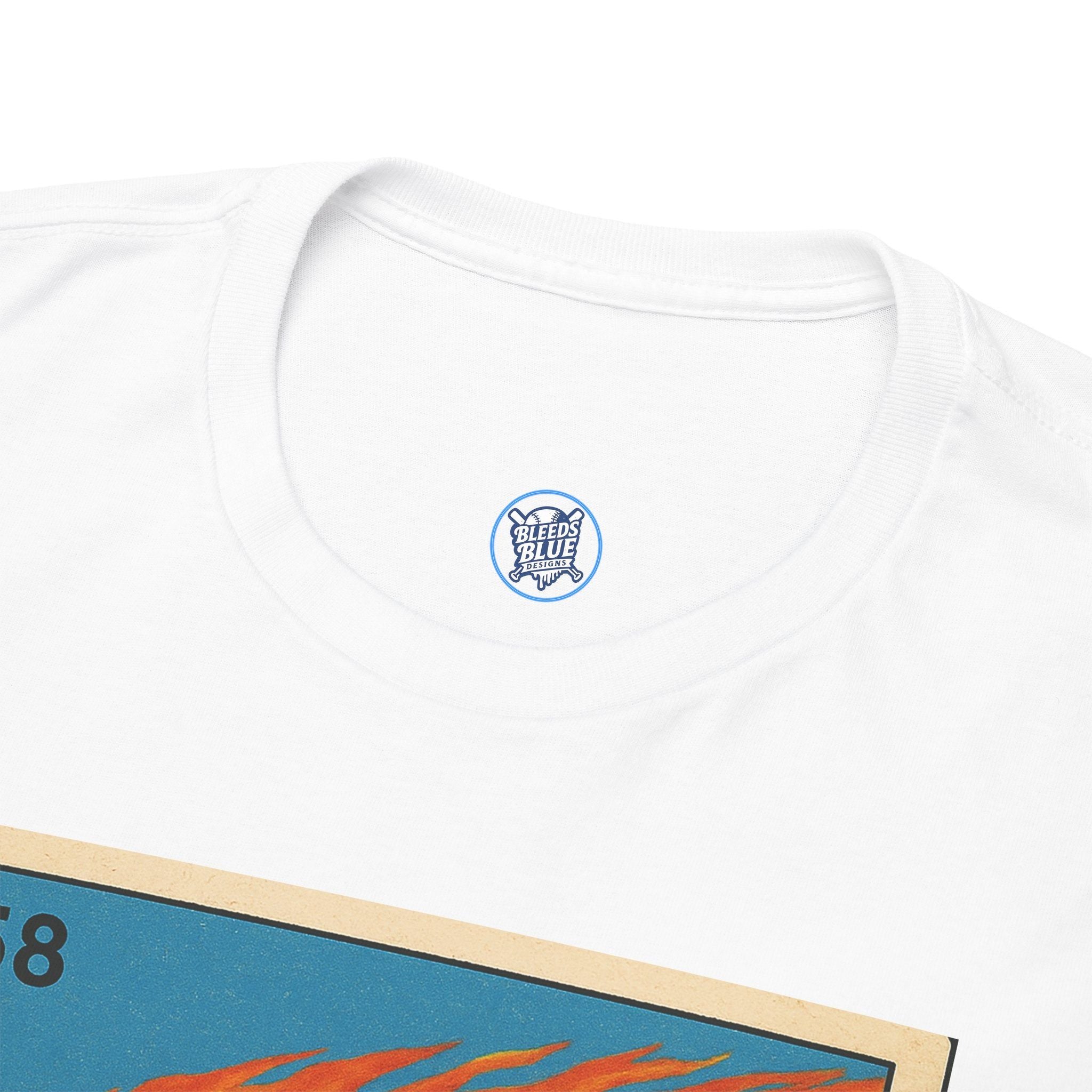 Dodgers Hyeseong Kim El Cometa Loteria Card Tee Shirt - Unisex Heavy Cotton Casual Fit