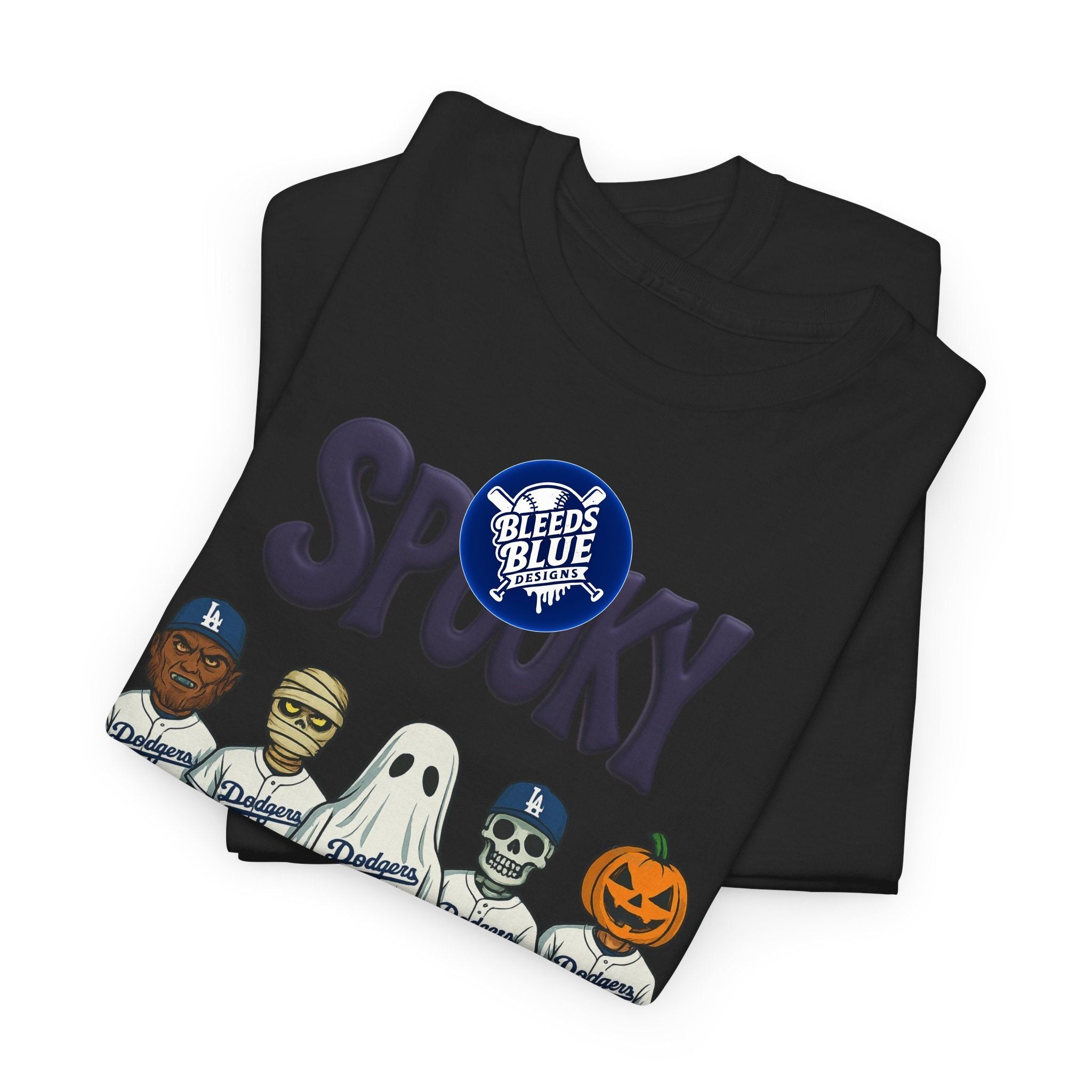 Halloween Spooky Squad Tee Shirt - Unisex Heavy Cotton Casual Fit