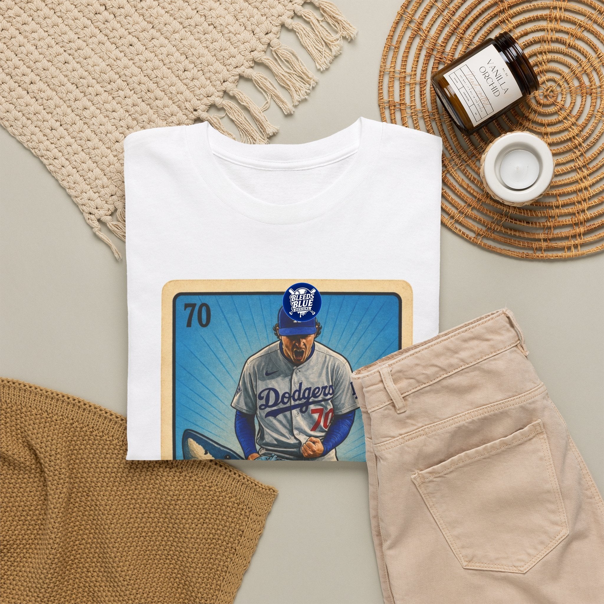 Baseball Shark 'El Tiburón' Tee – Vintage Lotería Style Baseball T-Shirt