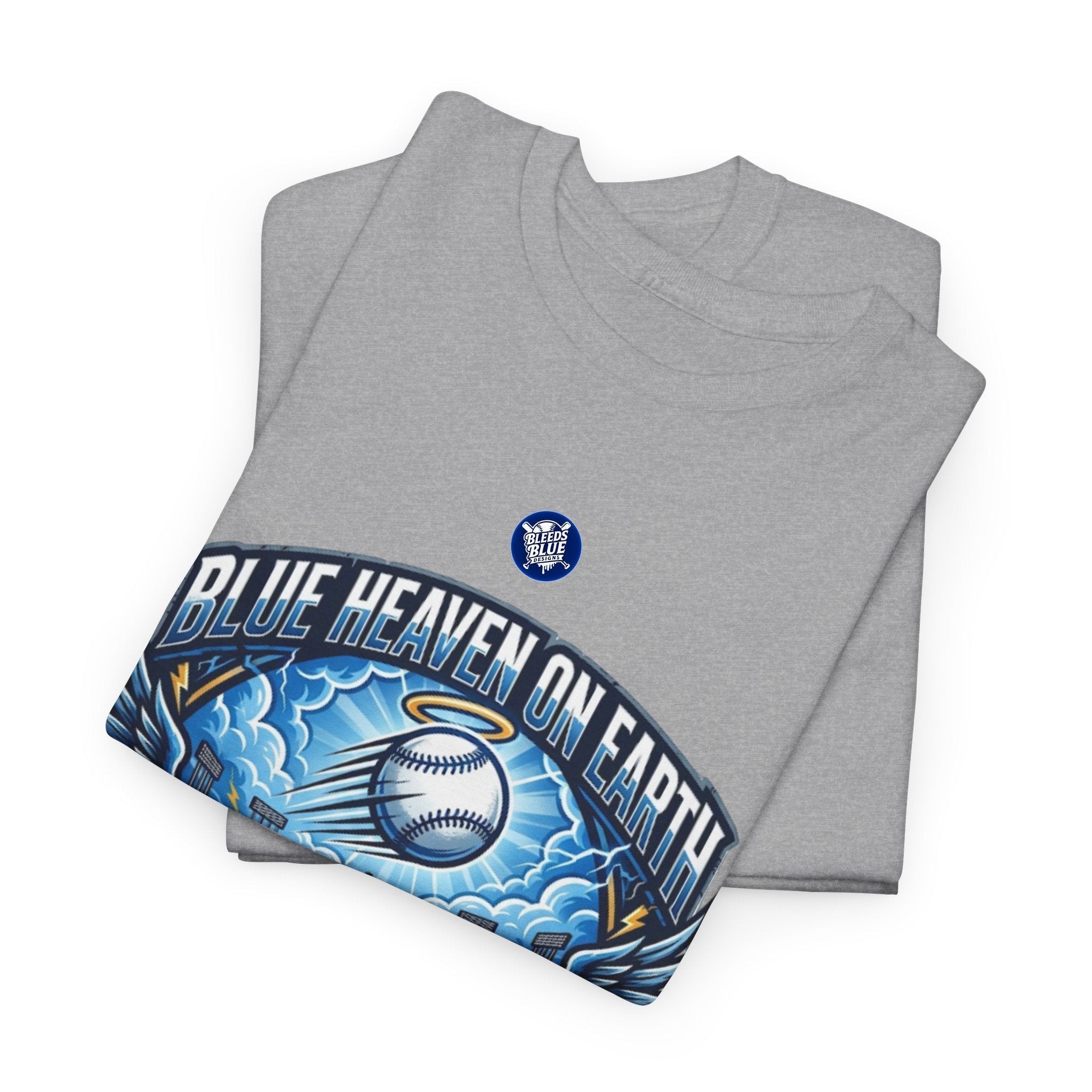 Blue Heaven on Earth Dodgers Stadium T-Shirt — Vintage Baseball Fan Tee