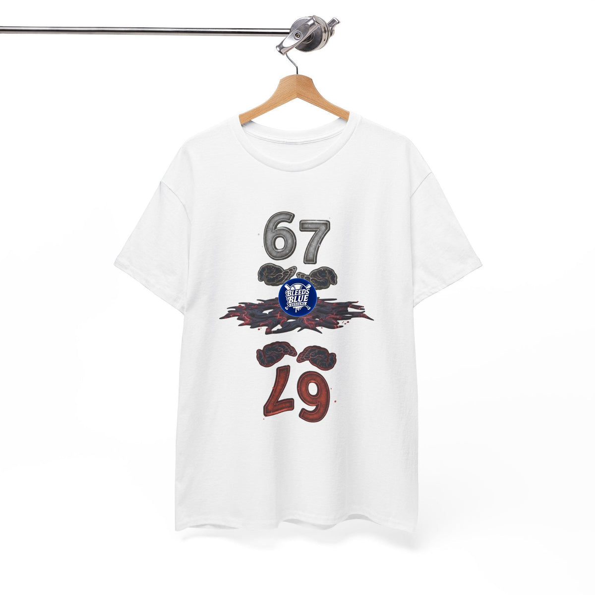 The Upside Down 6 7 Tee Shirt - Unisex Heavy Cotton Casual Fit