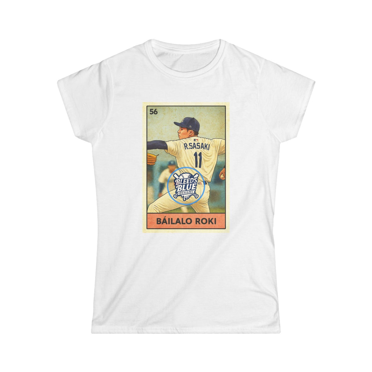Sasaki Bailalo Roki Loteria Card Tee Shirt - Women's Soft Style Casual Fit