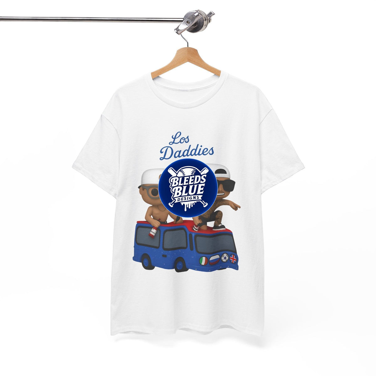 Dodgers Kike and Banda Los Daddies Funko Tee Shirt - Unisex Heavy Cotton Casual Fit