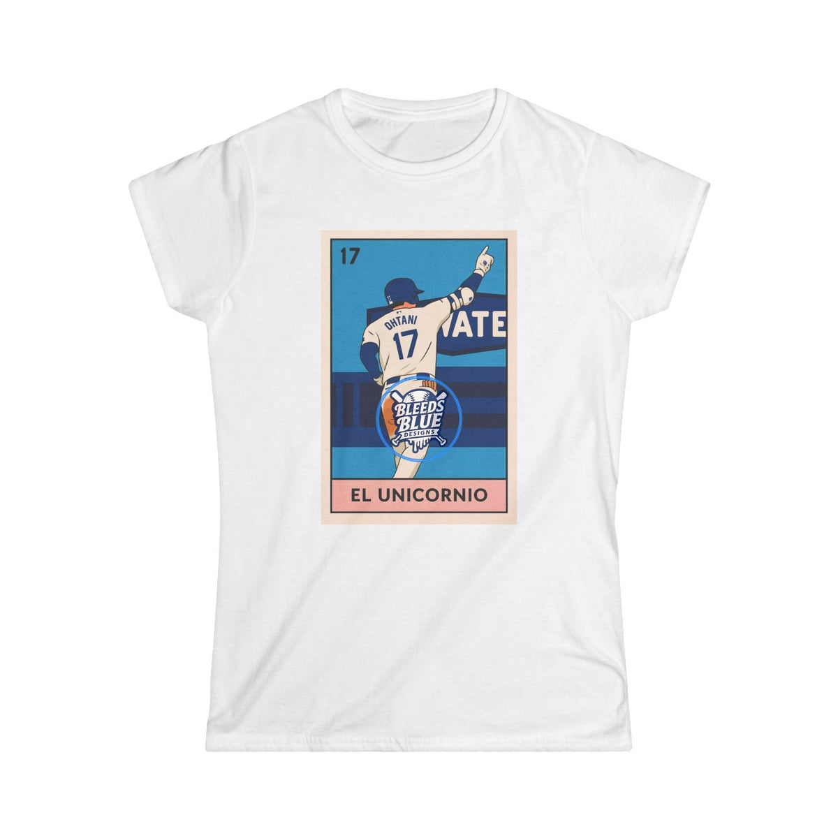 Ohtani El Unicornio Loteria Card Tee Shirt - Women's Soft Style Casual Fit
