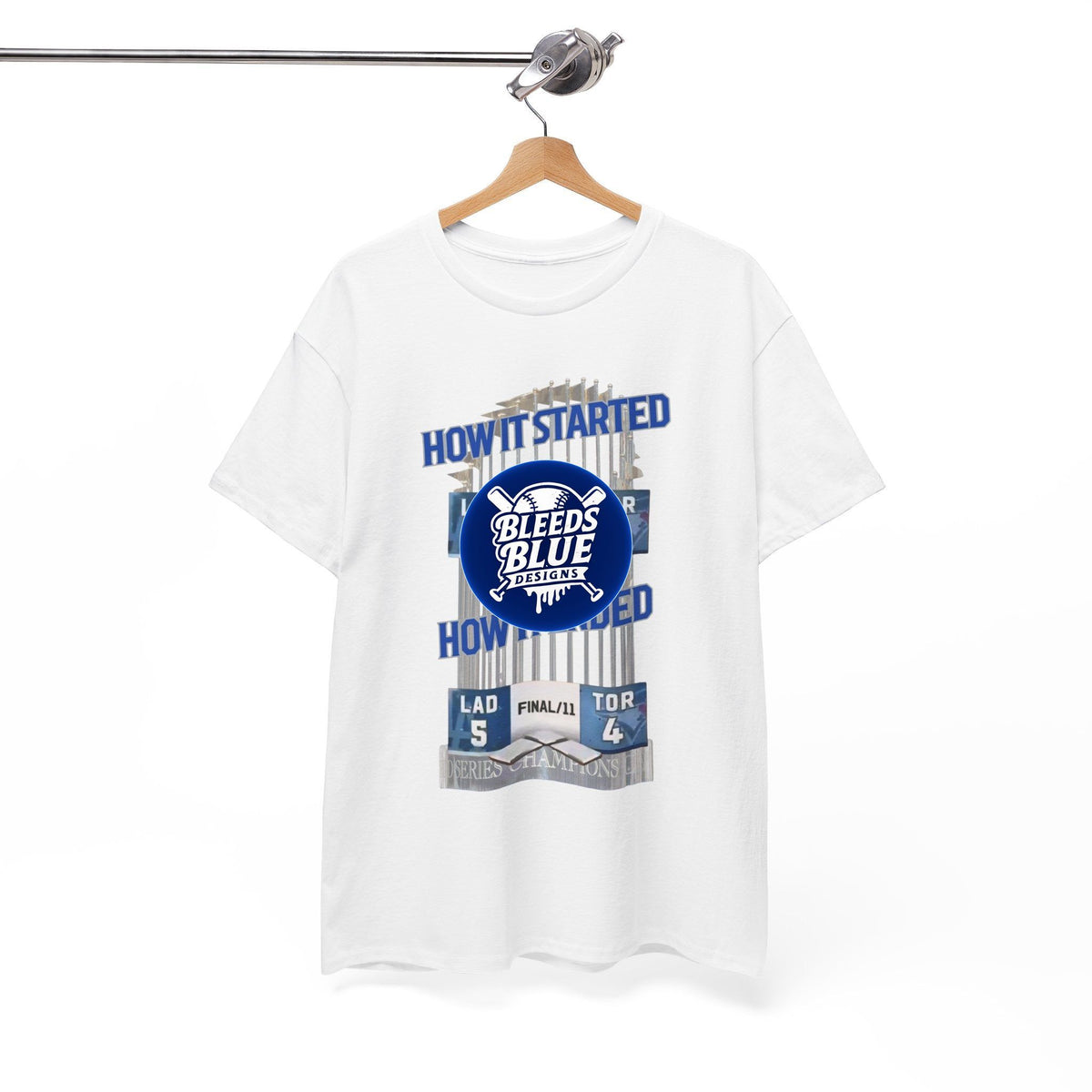 How It Started How It Ended Tee Shirt - Unisex Heavy Cotton Casual Fit