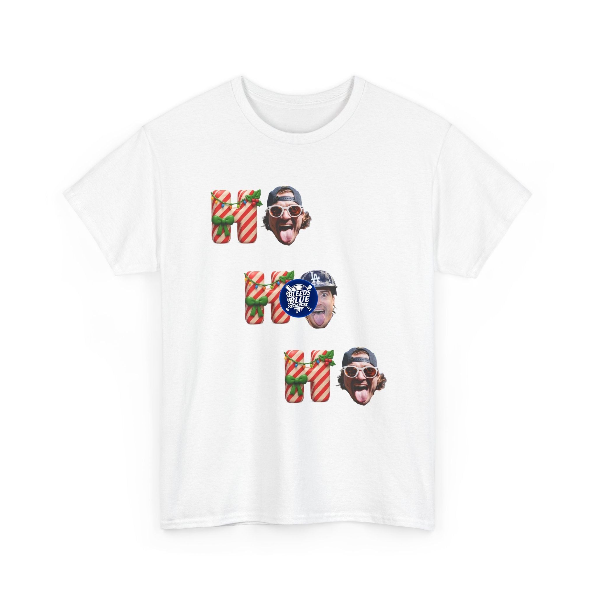 Holiday Kike Ho Ho Ho Tee Shirt - Unisex Heavy Cotton Casual Fit