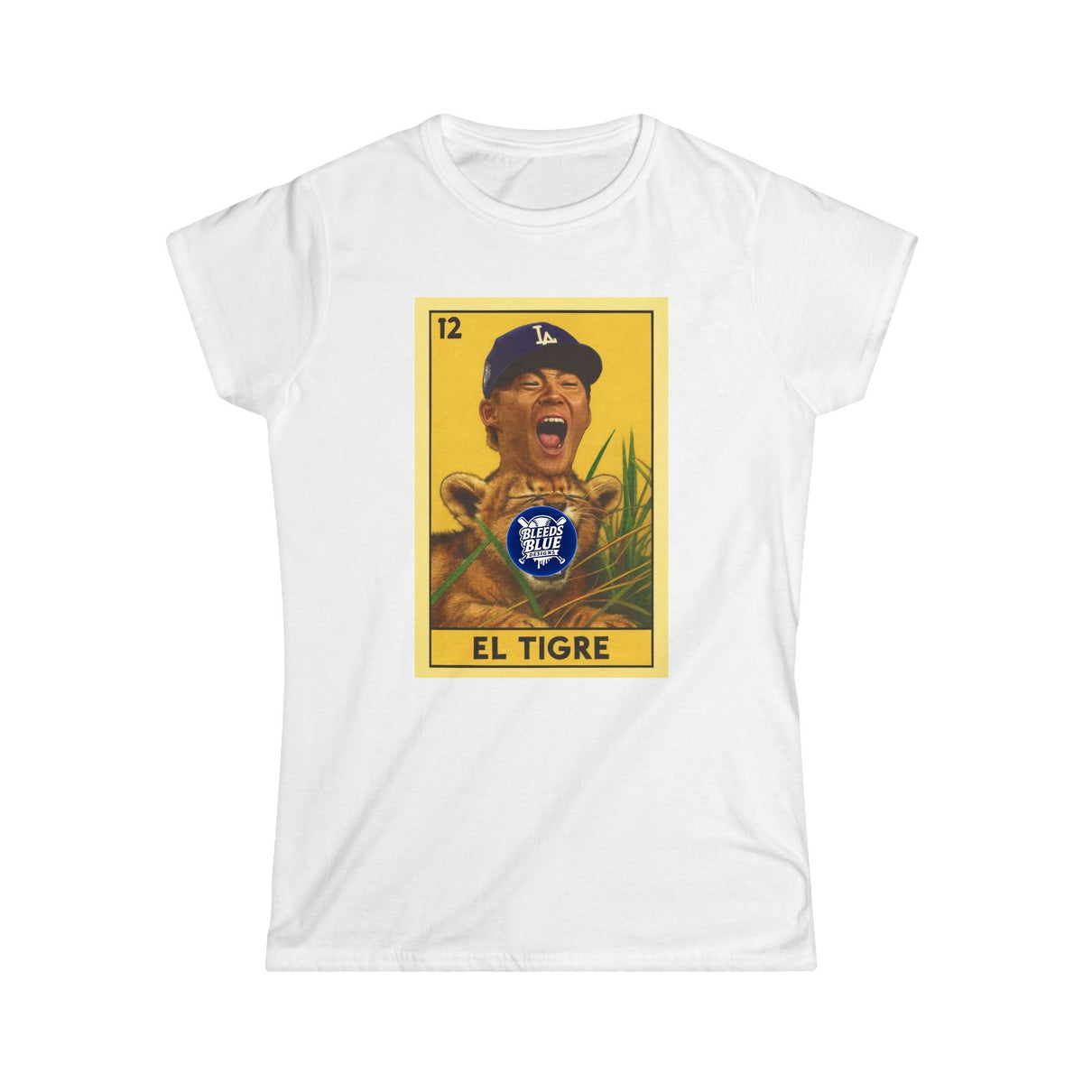 Yamamoto El Tigre Loteria Card Tee Shirt - Women's Softstyle Tee Casual Fit