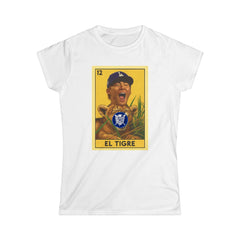 Yamamoto El Tigre Loteria Card Tee Shirt - Women's Softstyle Tee Casual Fit