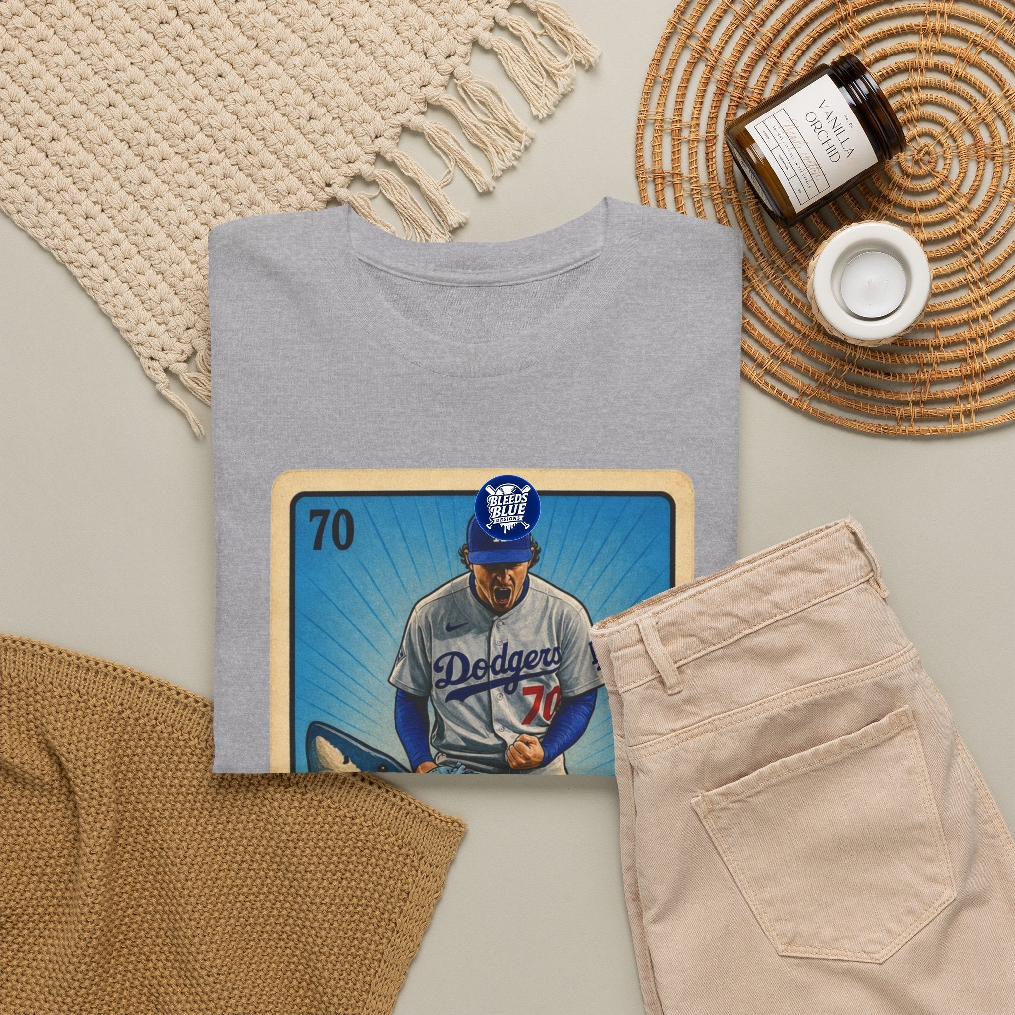 Baseball Shark 'El Tiburón' Tee – Vintage Lotería Style Baseball T-Shirt